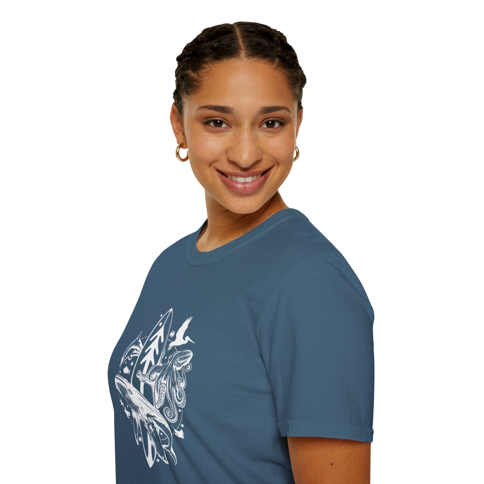 Ventana Monterey Bay by Thiago Bianchini Unisex - Soft Style U.S. Cotton T-Shirt
