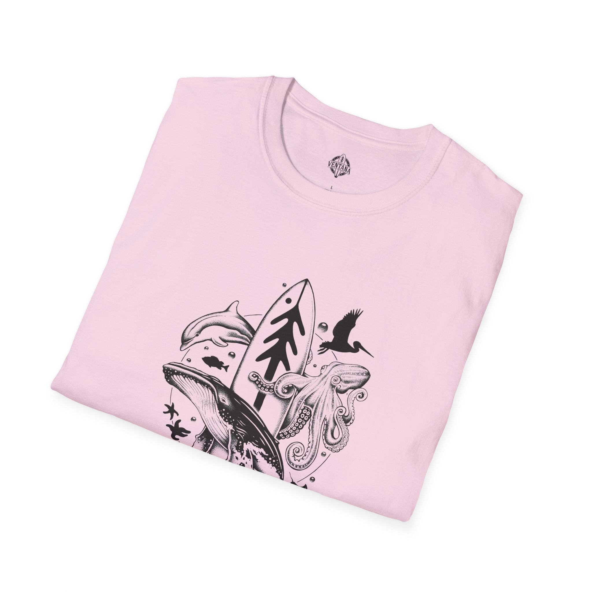 Ventana Monterey Bay by Thiago Bianchini Unisex - Soft Style U.S. Cotton T-Shirt