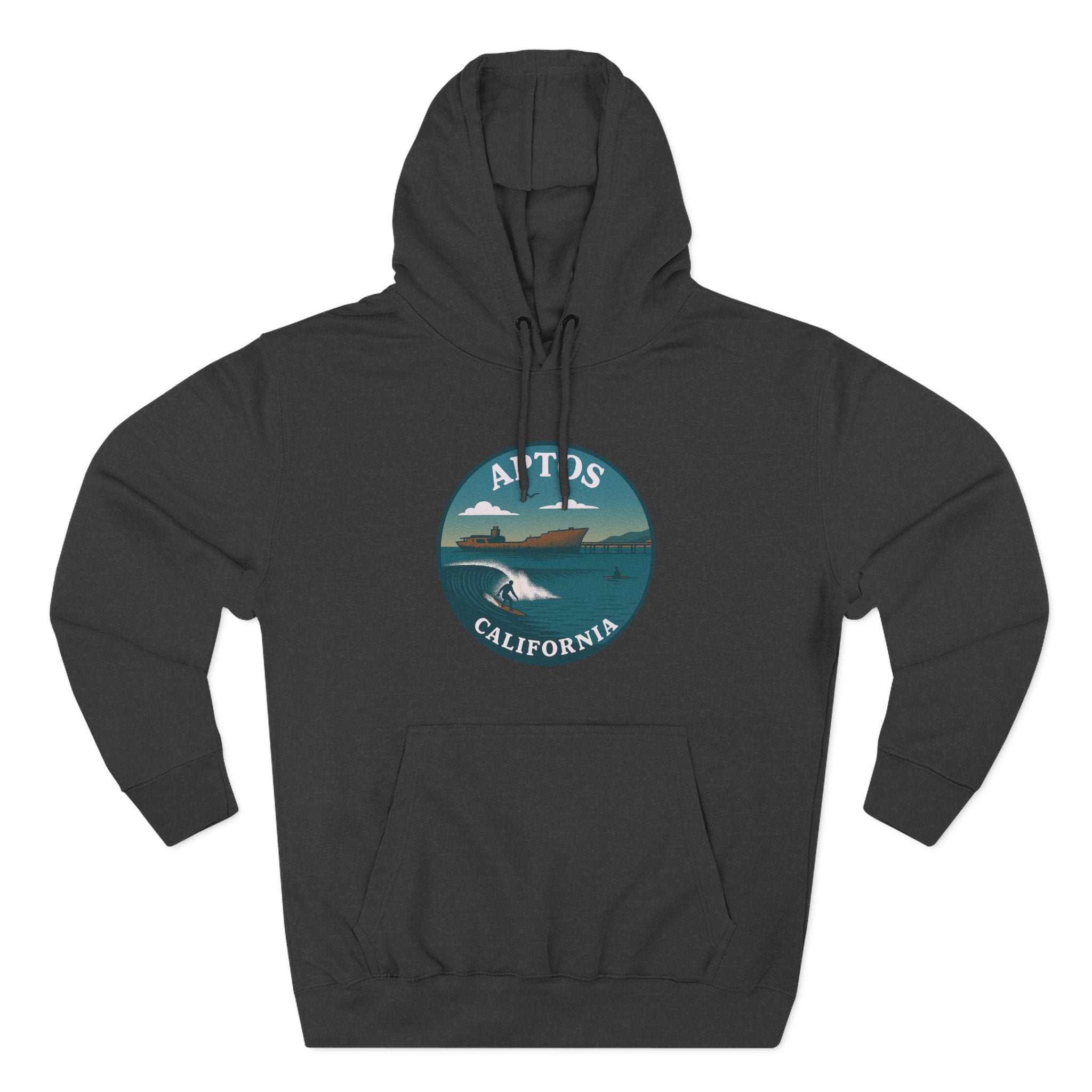 Aptos California Classic Unisex - Pull-Over Cotton Blend Fleece Hoodie