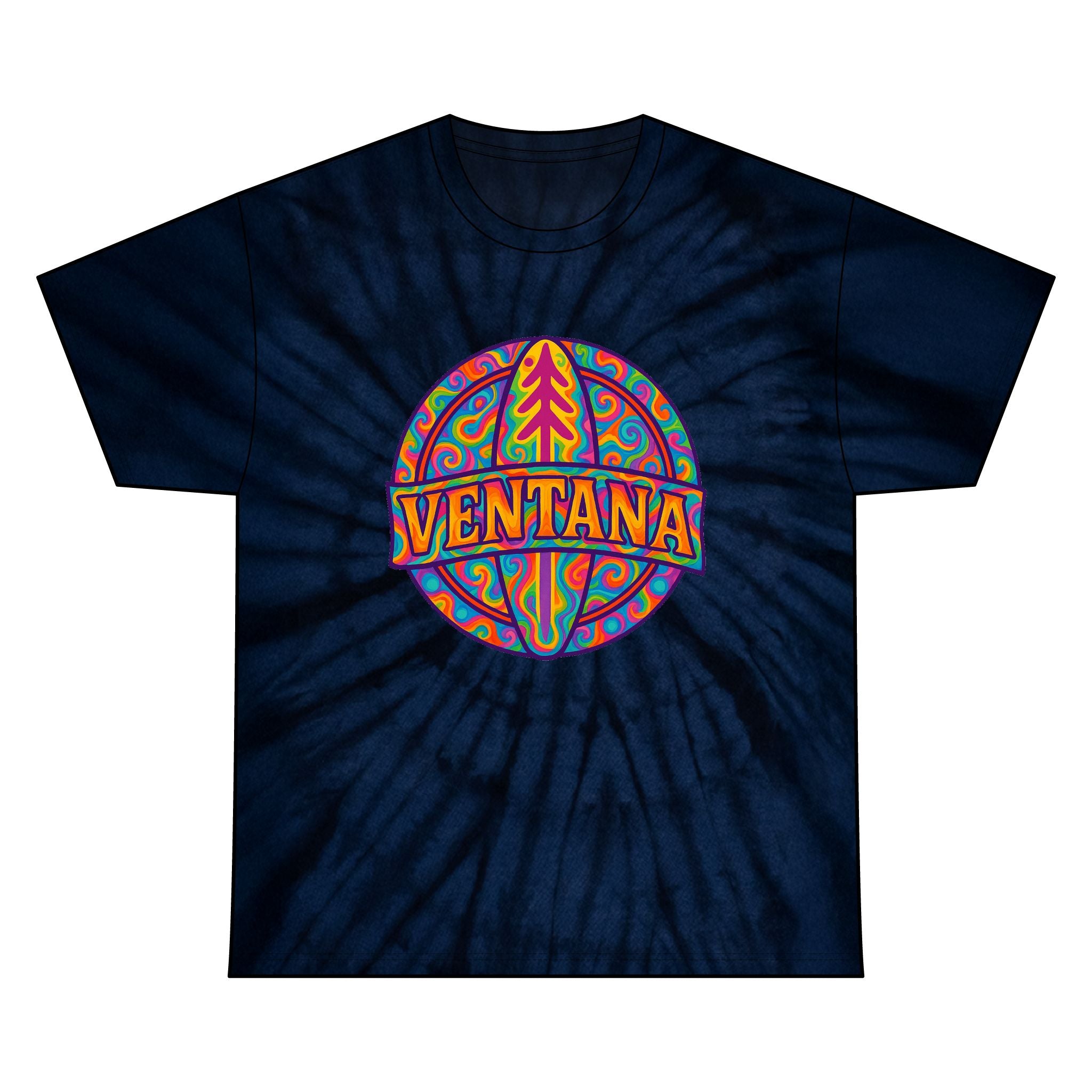 Ventana Psychedelic Treefish Logo Unisex - 100% Cotton T-Shirt
