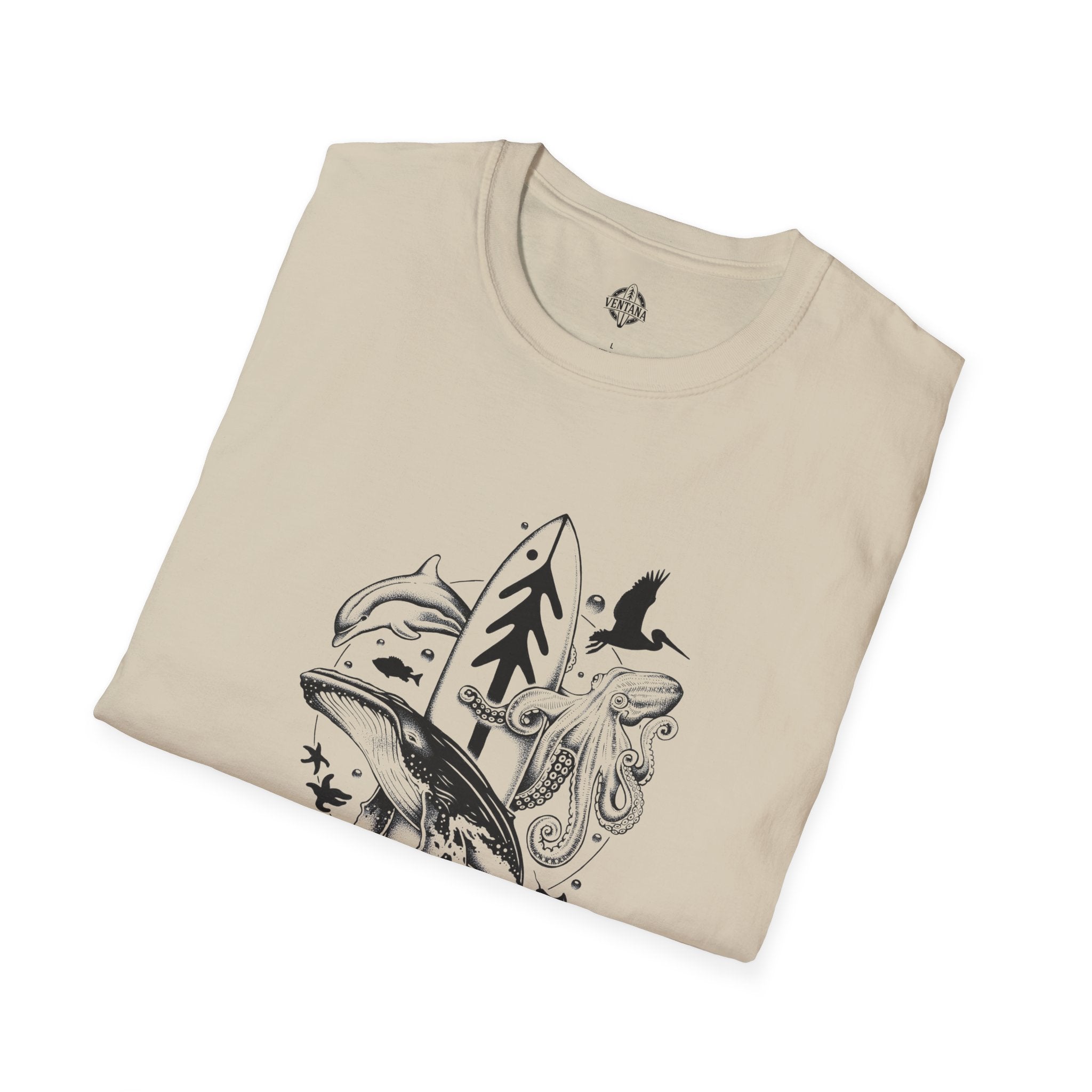 Ventana Monterey Bay by Thiago Bianchini Unisex - Soft Style U.S. Cotton T-Shirt