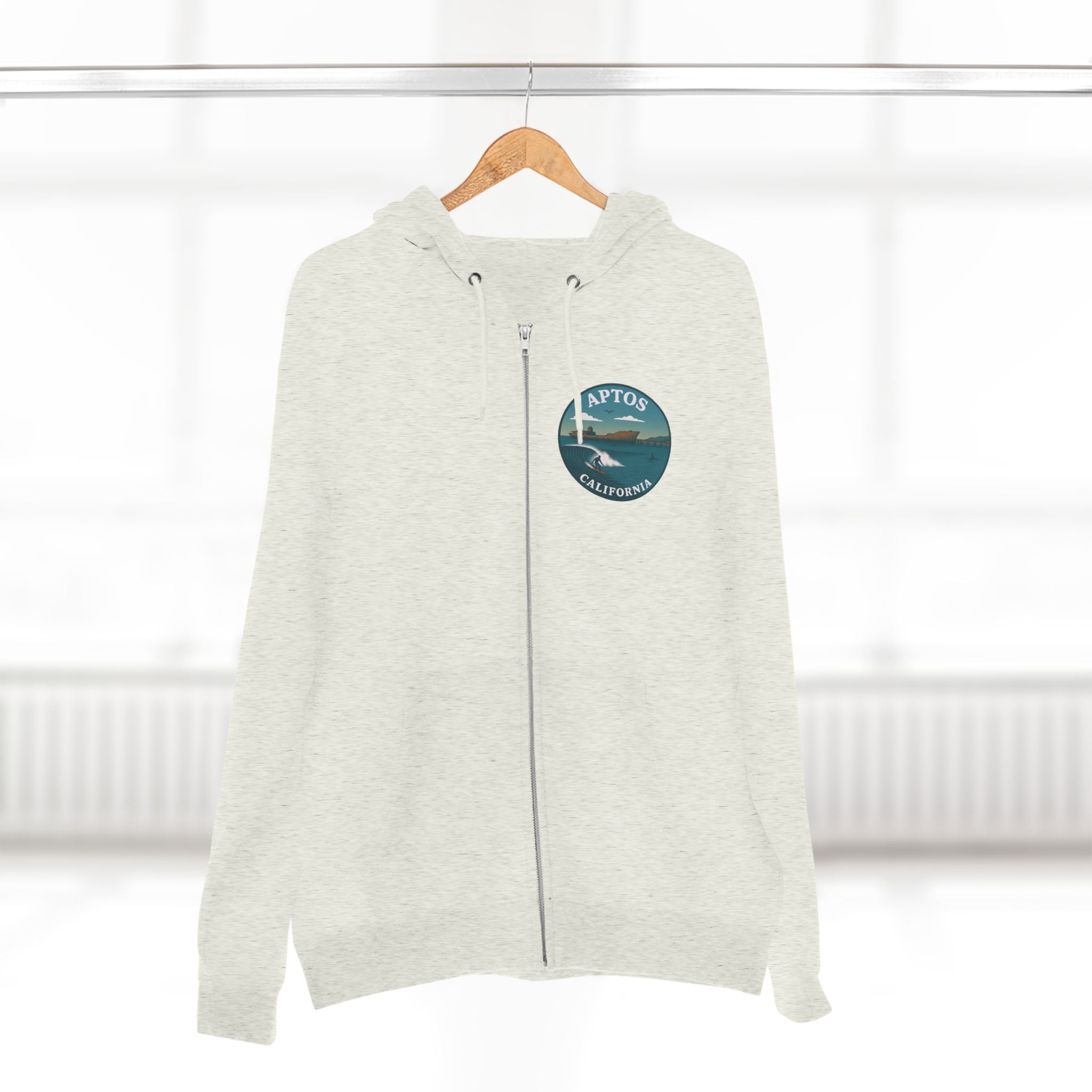 Aptos California Classic Unisex - Zip Cotton Blend Fleece Hoodie