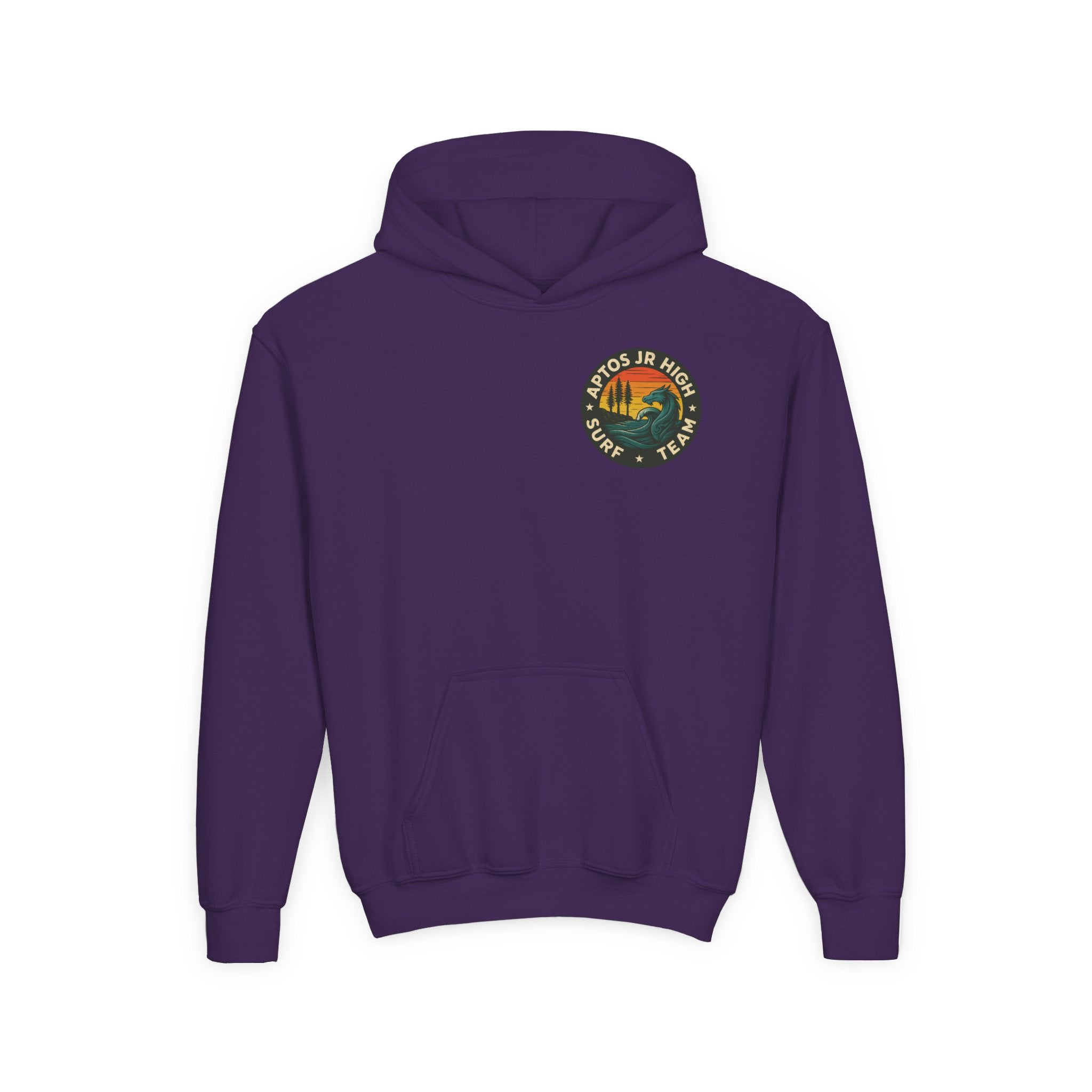 Aptos Jr High Surf Team Youth Pull-Over Hoodie - Heavy Blend Sweatshirt