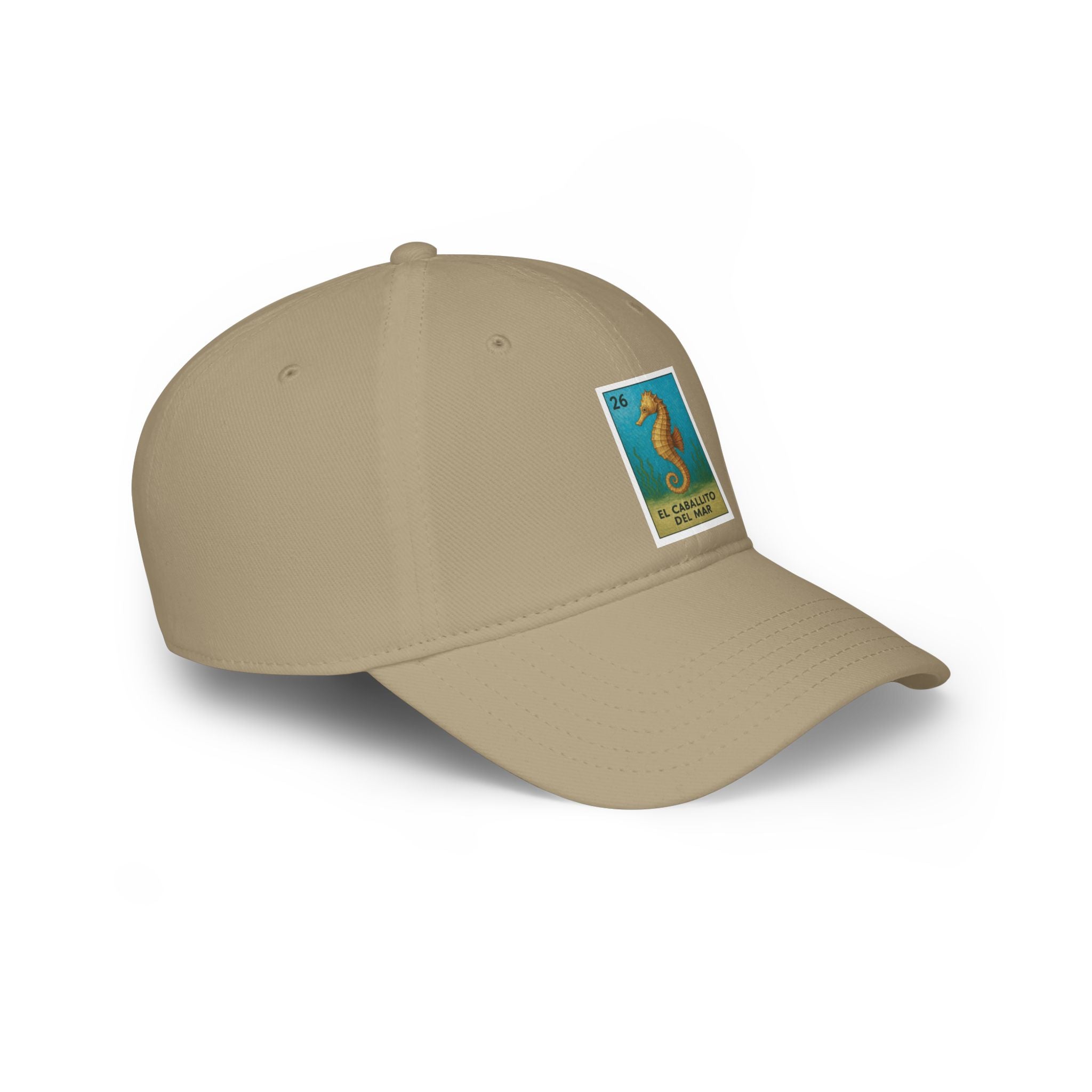 Seahorse Lotería Unisex - 100% Cotton Baseball Cap (El Caballito del Mar)