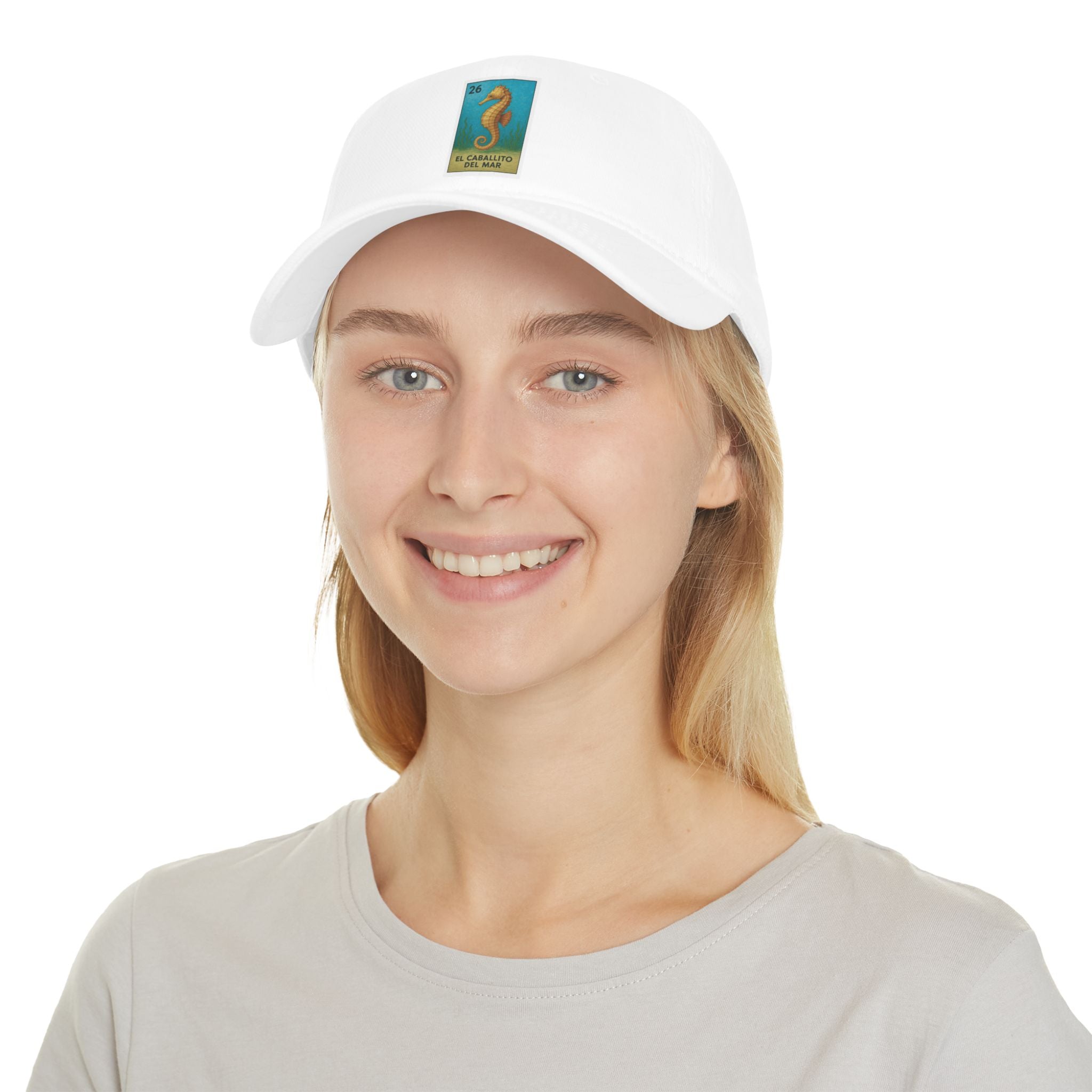 Seahorse Lotería Unisex - 100% Cotton Baseball Cap (El Caballito del Mar)