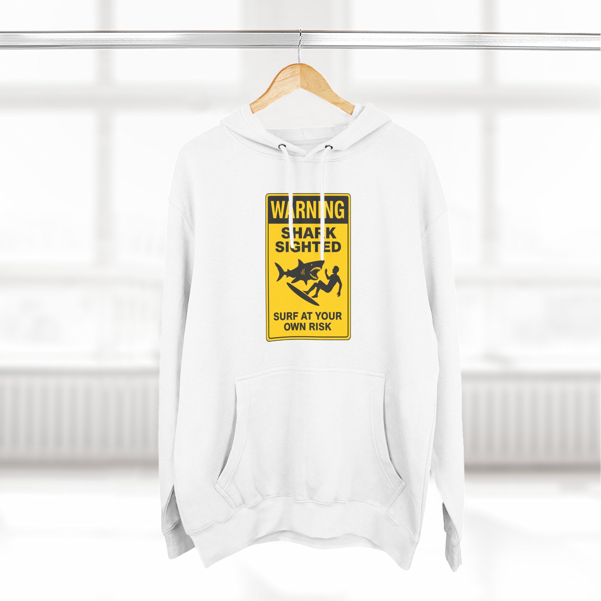 Shark Sighted Unisex - Pull-Over Cotton Blend Fleece Hoodie