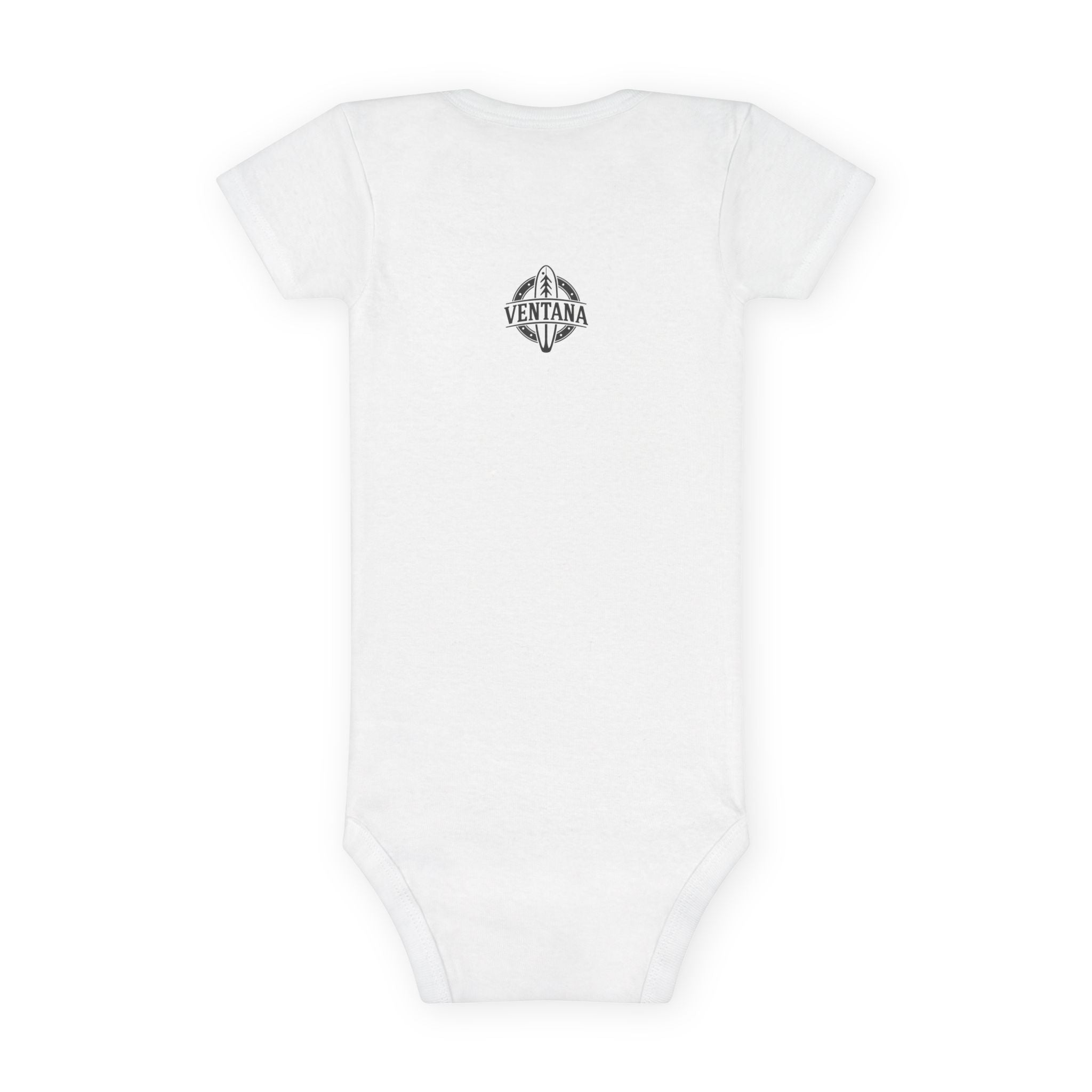 Ventana Psychedelic Treefish Logo - Baby Short Sleeve 100% Cotton Onesie