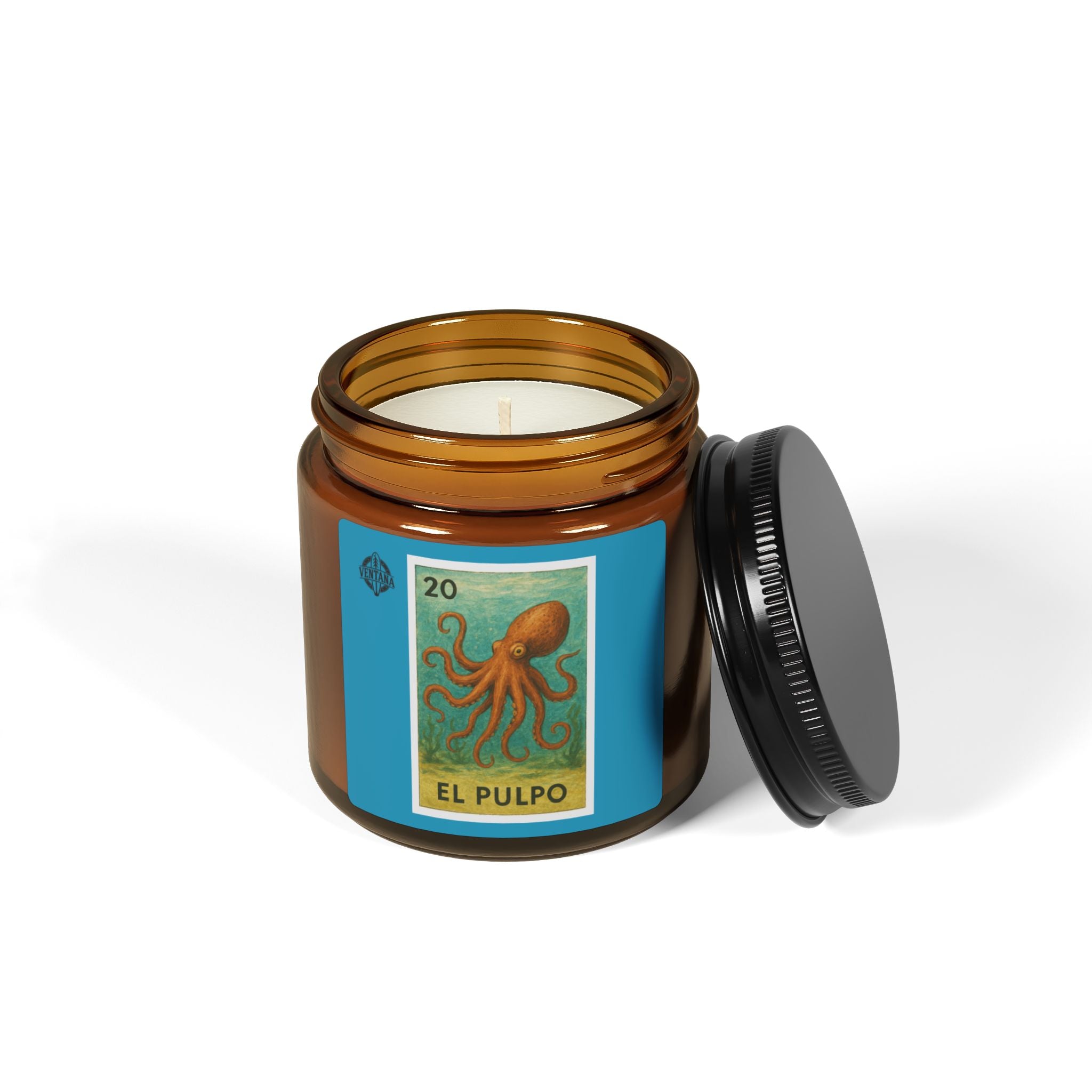 Octopus Lotería - Scented Soy Candle (El Pulpo)