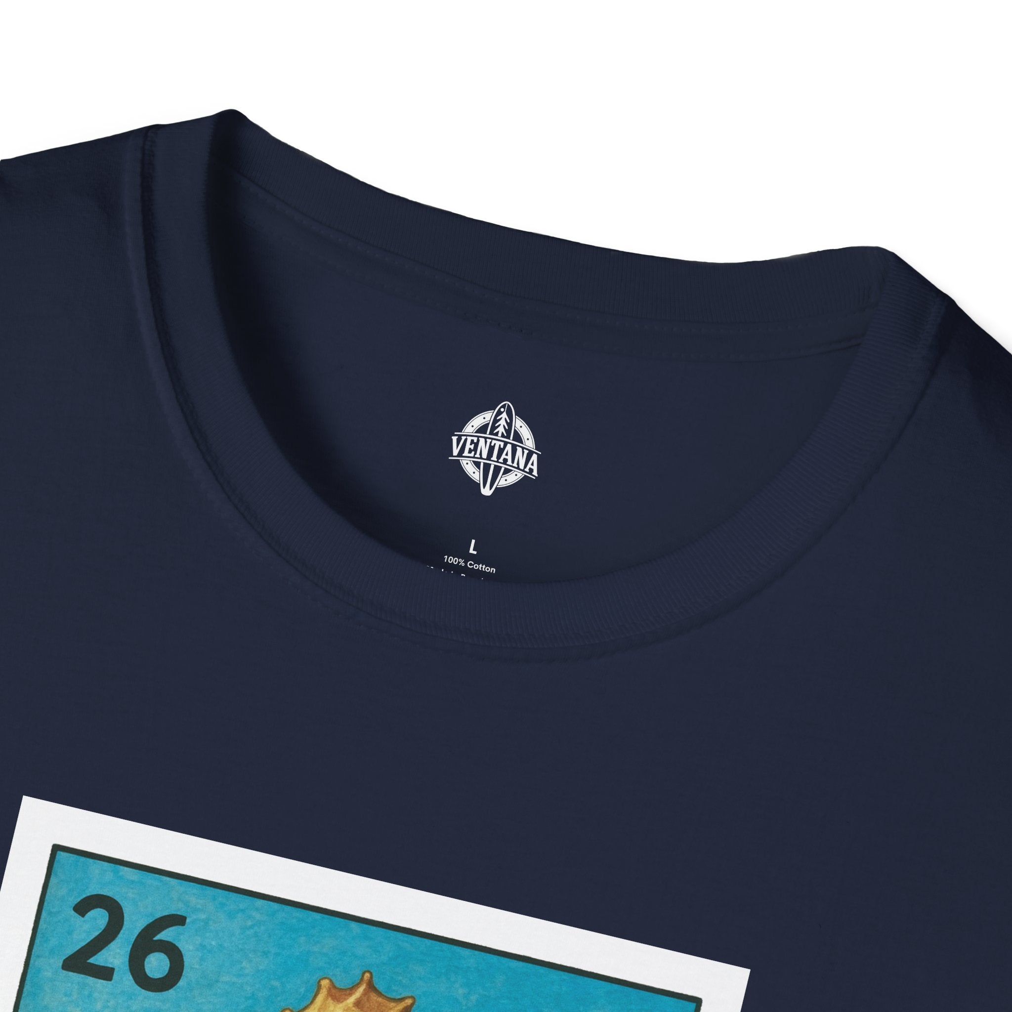 Seahorse Lotería Unisex - Soft Style U.S. Cotton T-Shirt (El Caballito del Mar)
