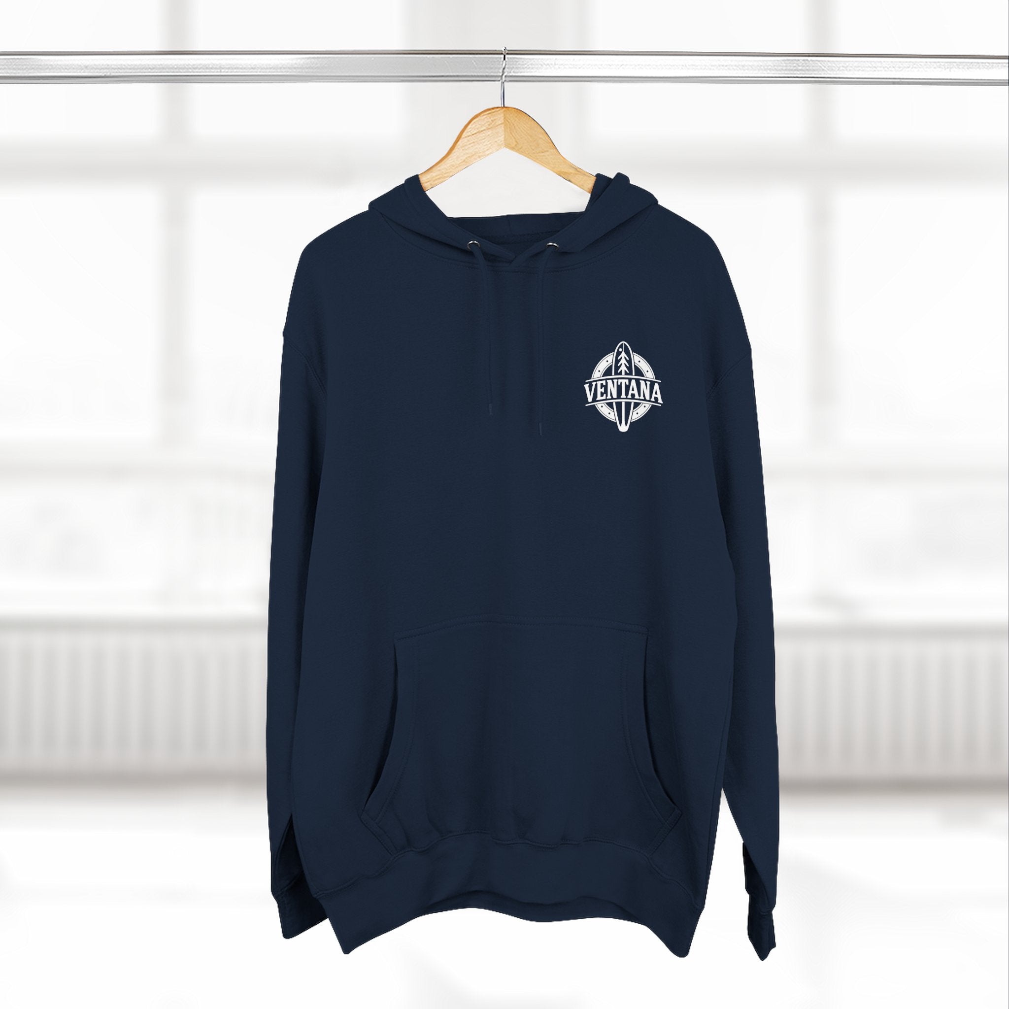 Ventana Surfsquatch by Thiago Bianchini Unisex - Pull-Over Cotton Blend Fleece Hoodie