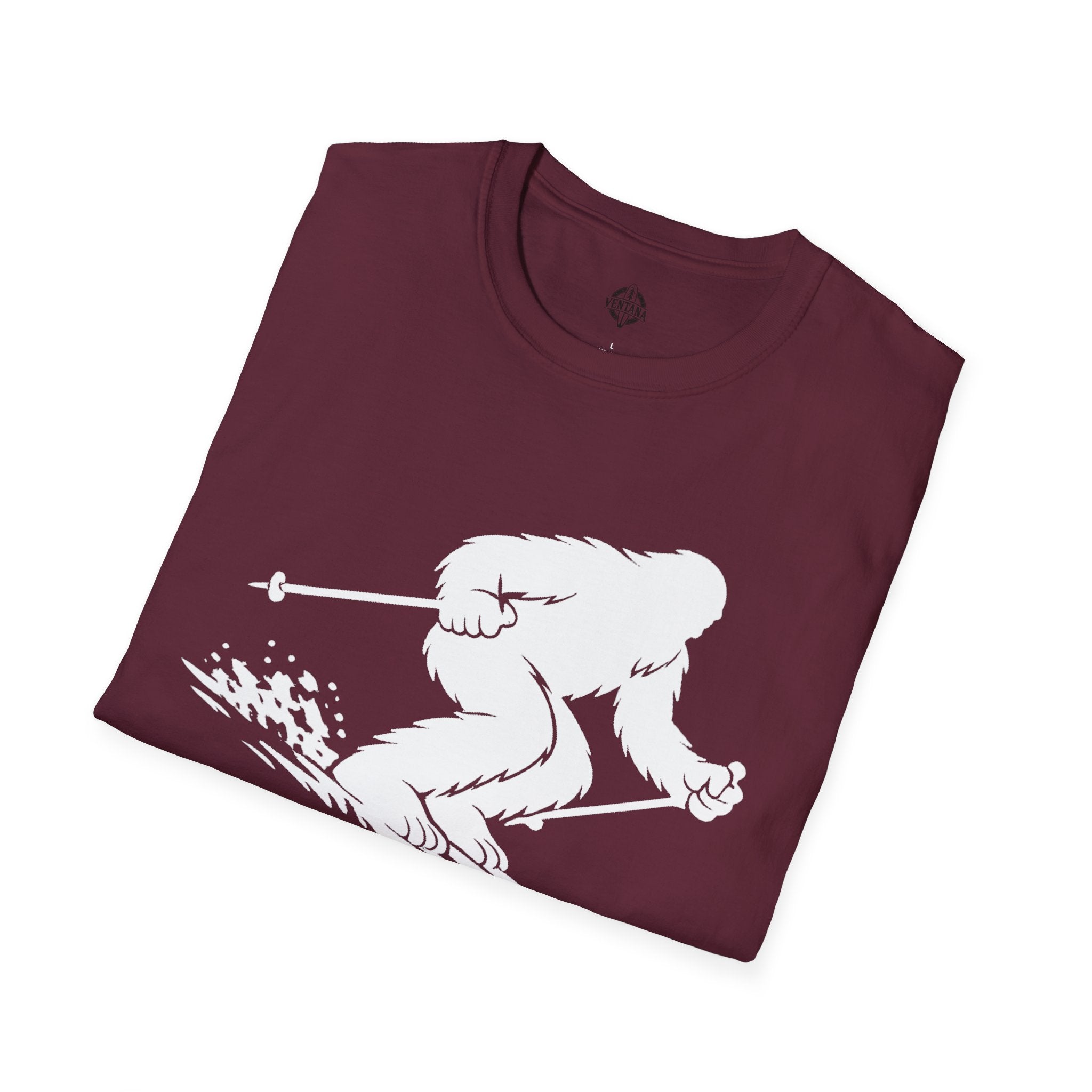 Ventana Shreddy Yeti Ski Unisex - U.S. Cotton T-Shirt