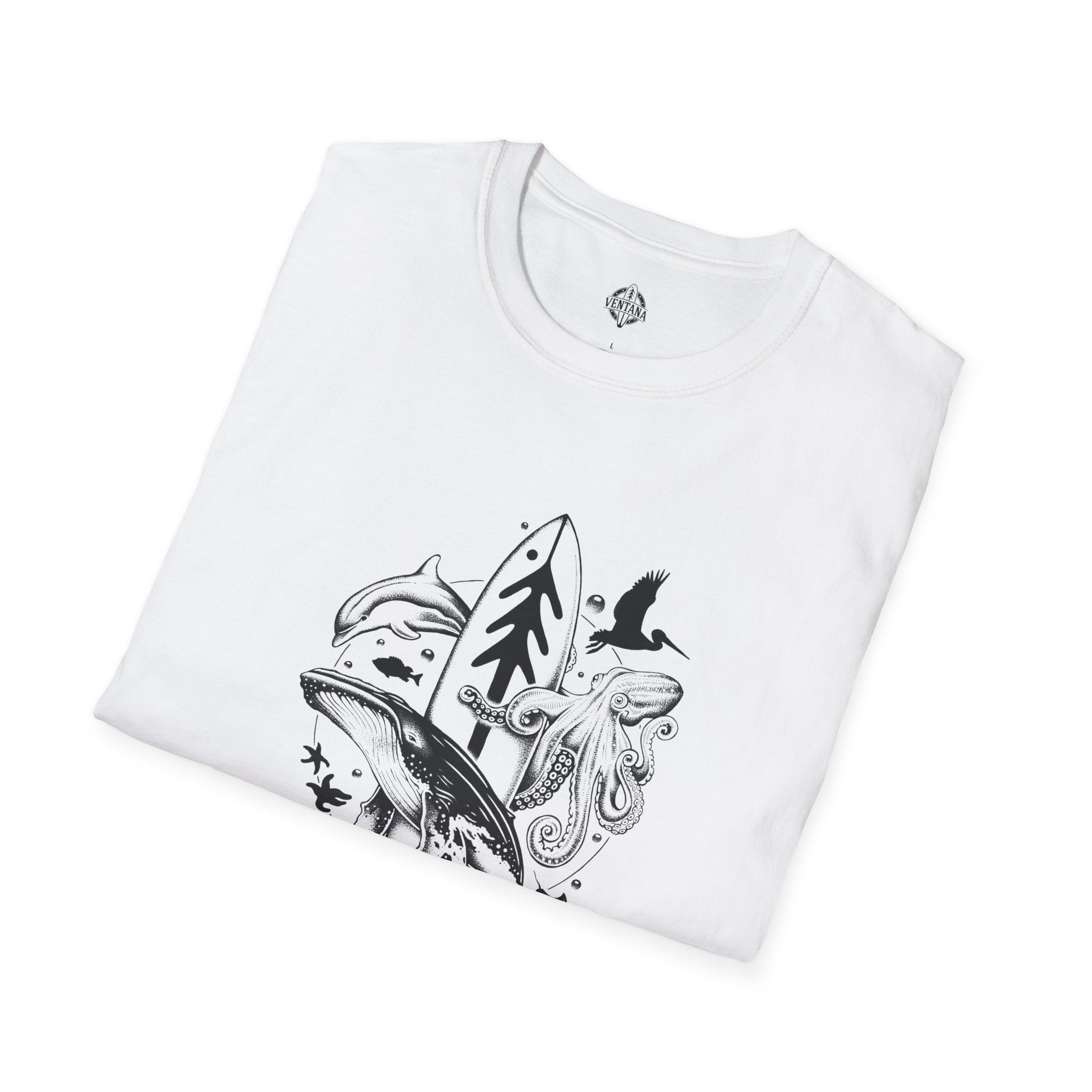 Ventana Monterey Bay by Thiago Bianchini Unisex - Soft Style U.S. Cotton T-Shirt