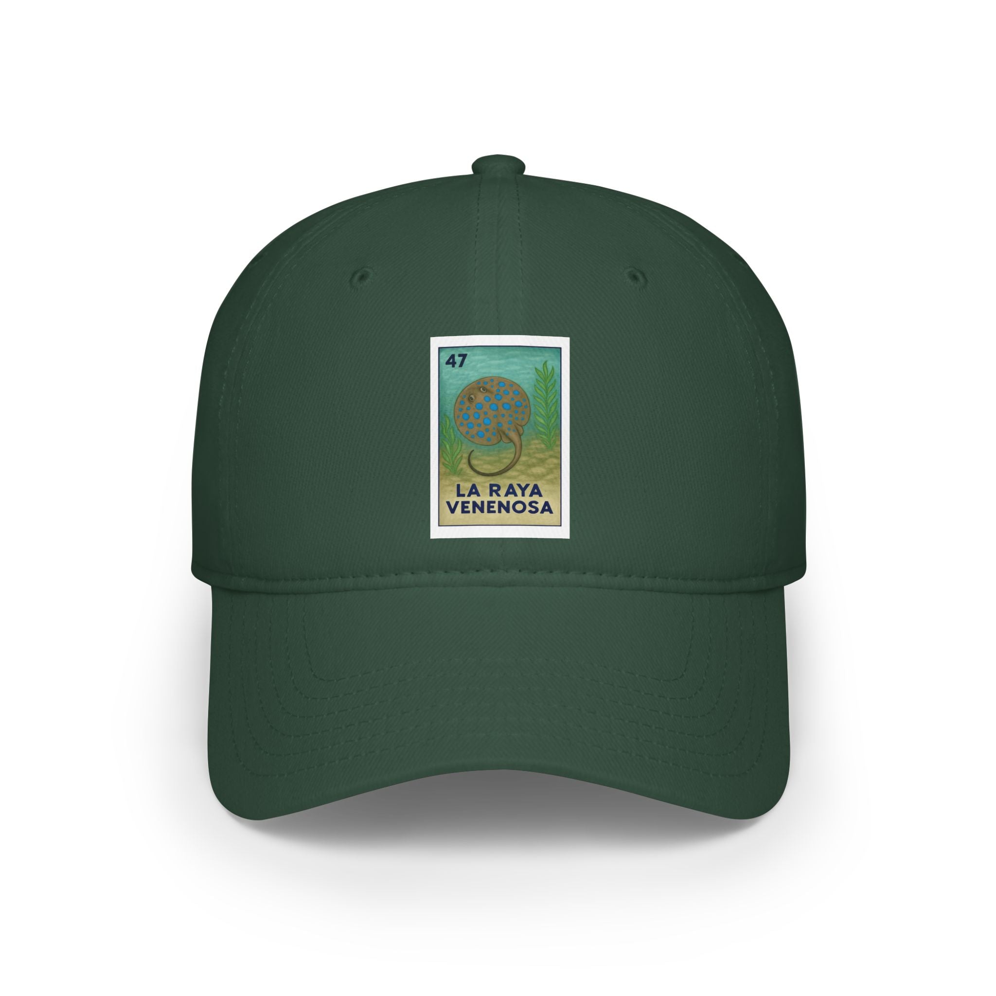 Stingray Lotería Unisex - 100% Cotton Baseball Cap (La Raya Venenosa)