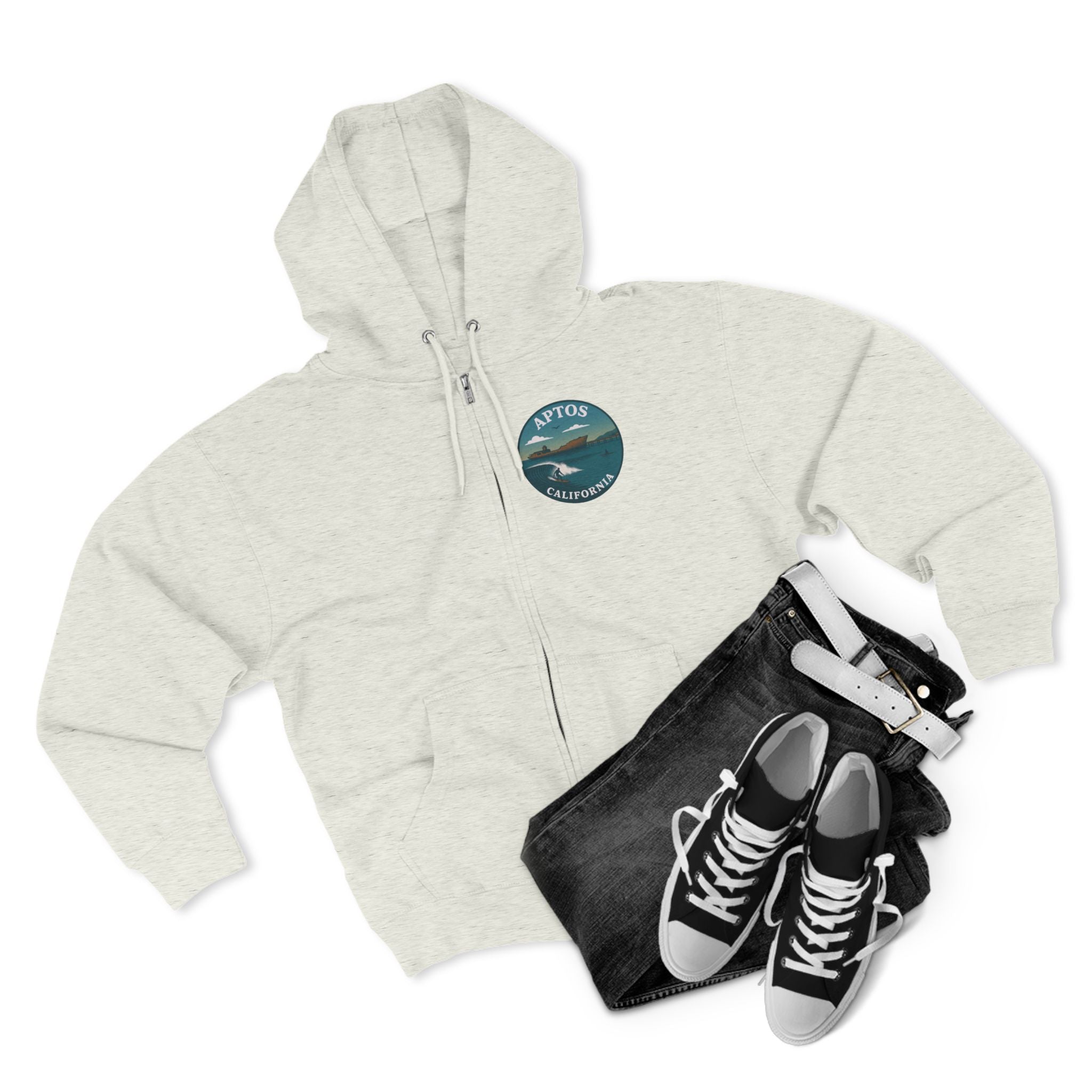 Aptos California Classic Unisex - Zip Cotton Blend Fleece Hoodie
