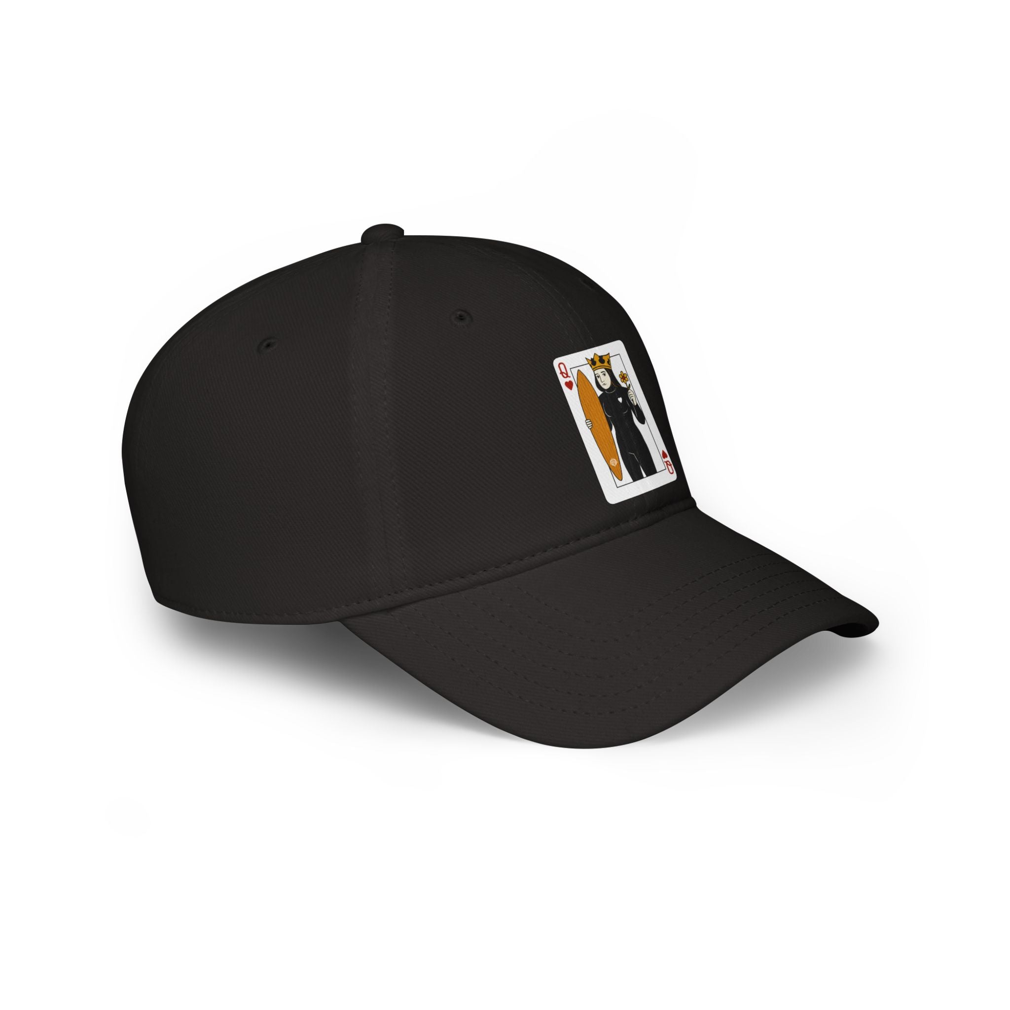 Queen of Hearts Surfer - 100% Cotton Baseball Cap