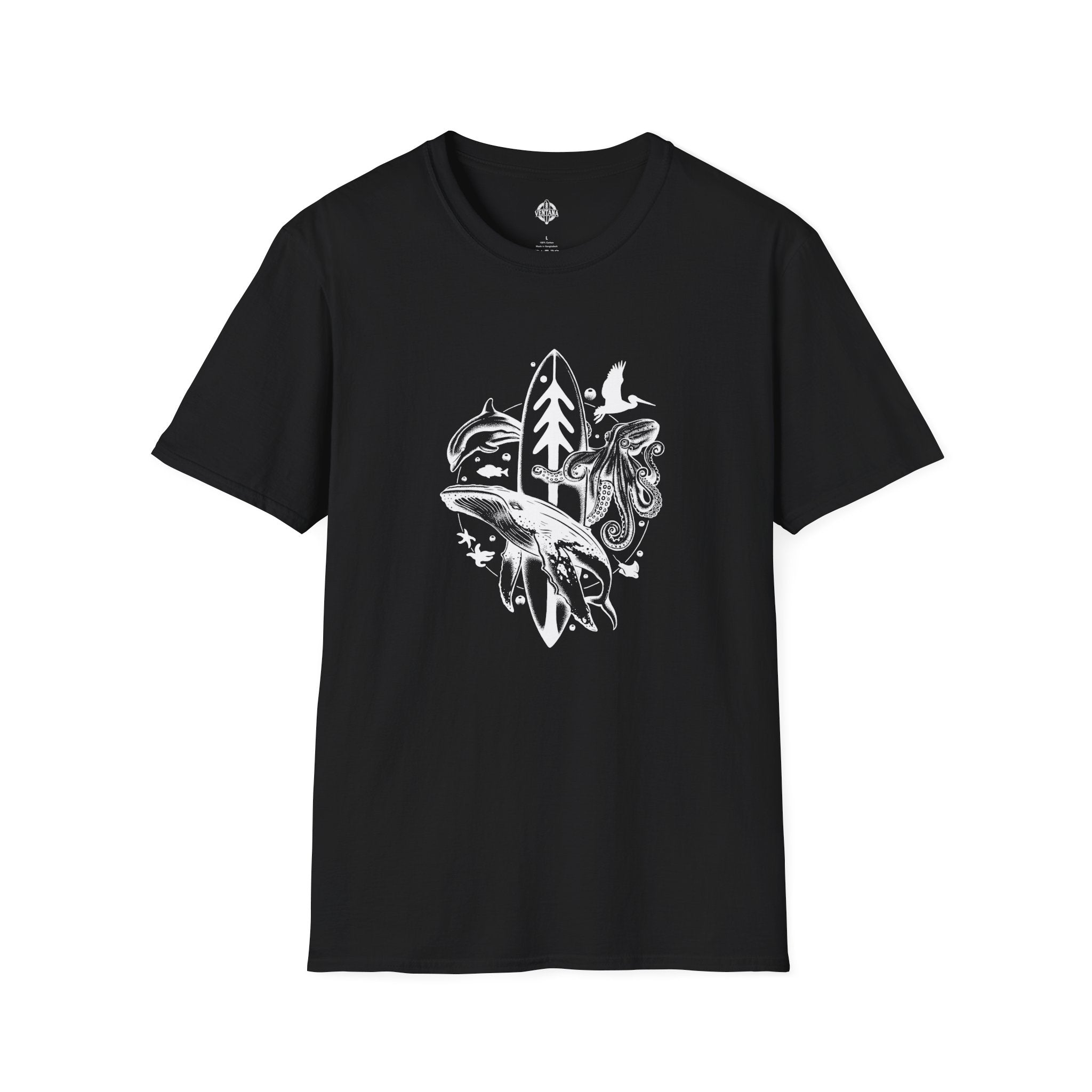 Ventana Monterey Bay by Thiago Bianchini Unisex - Soft Style U.S. Cotton T-Shirt