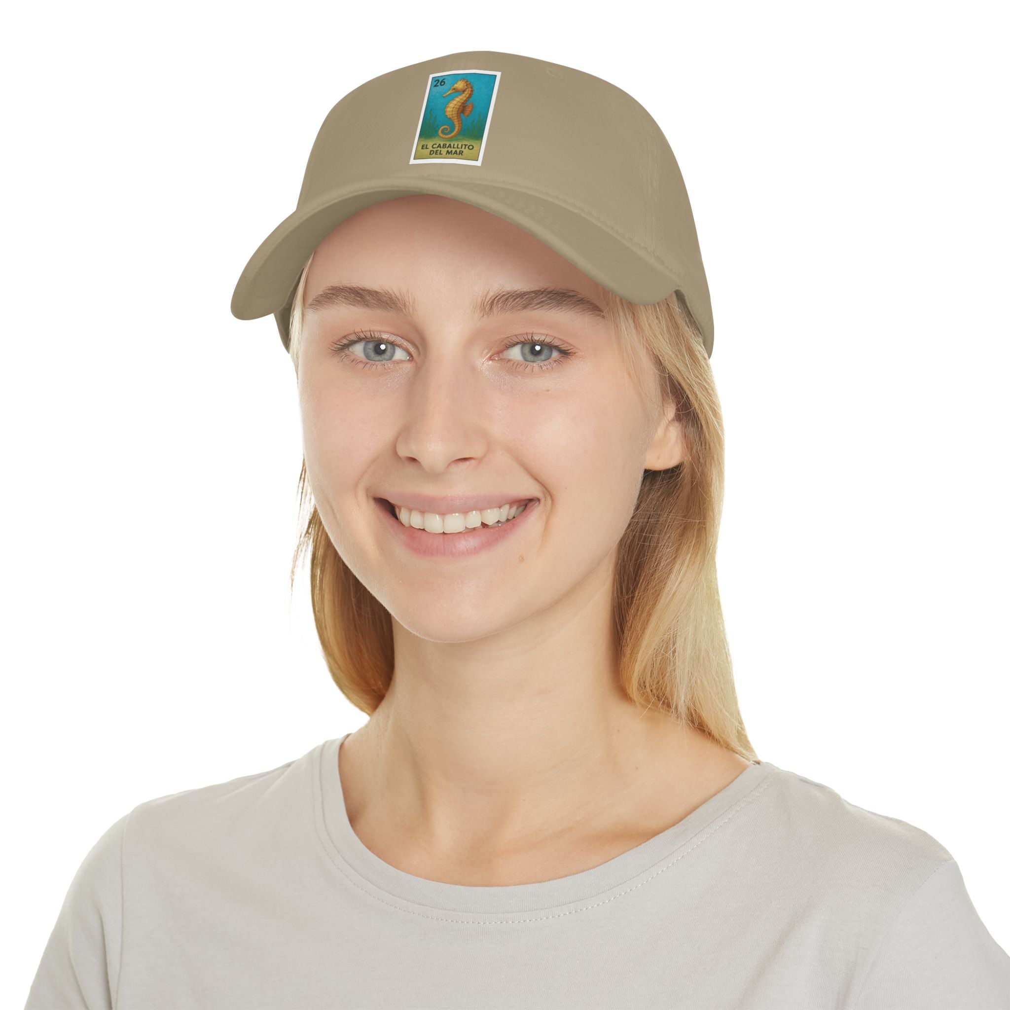 Seahorse Lotería Unisex - 100% Cotton Baseball Cap (El Caballito del Mar)