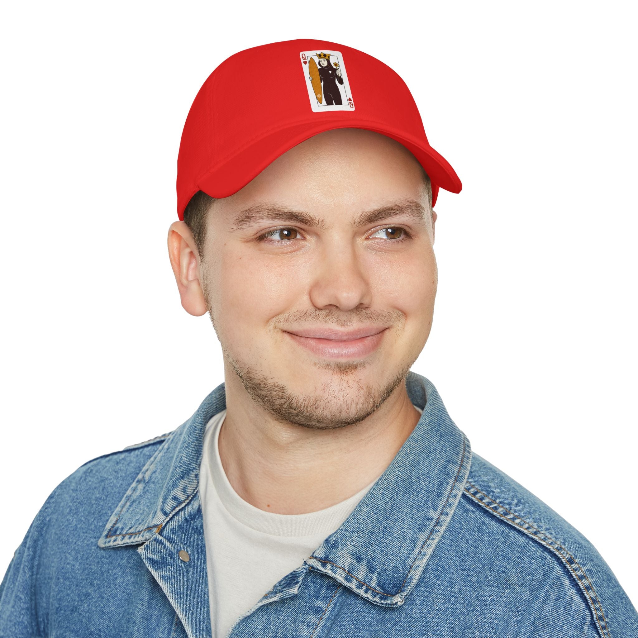 Queen of Hearts Surfer - 100% Cotton Baseball Cap
