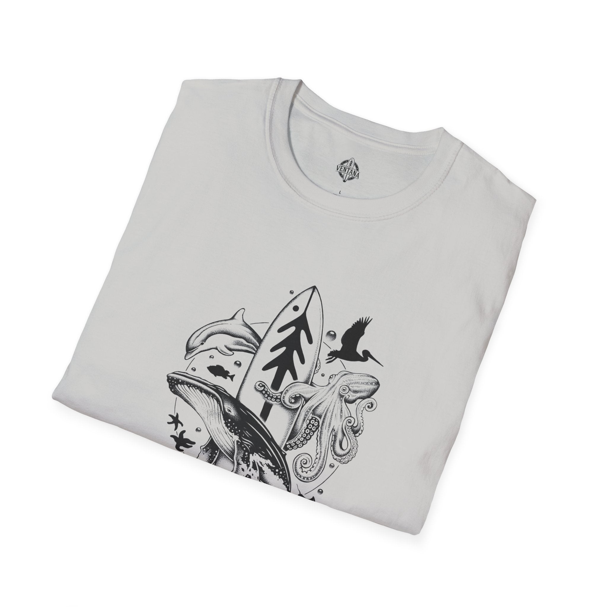 Ventana Monterey Bay by Thiago Bianchini Unisex - Soft Style U.S. Cotton T-Shirt