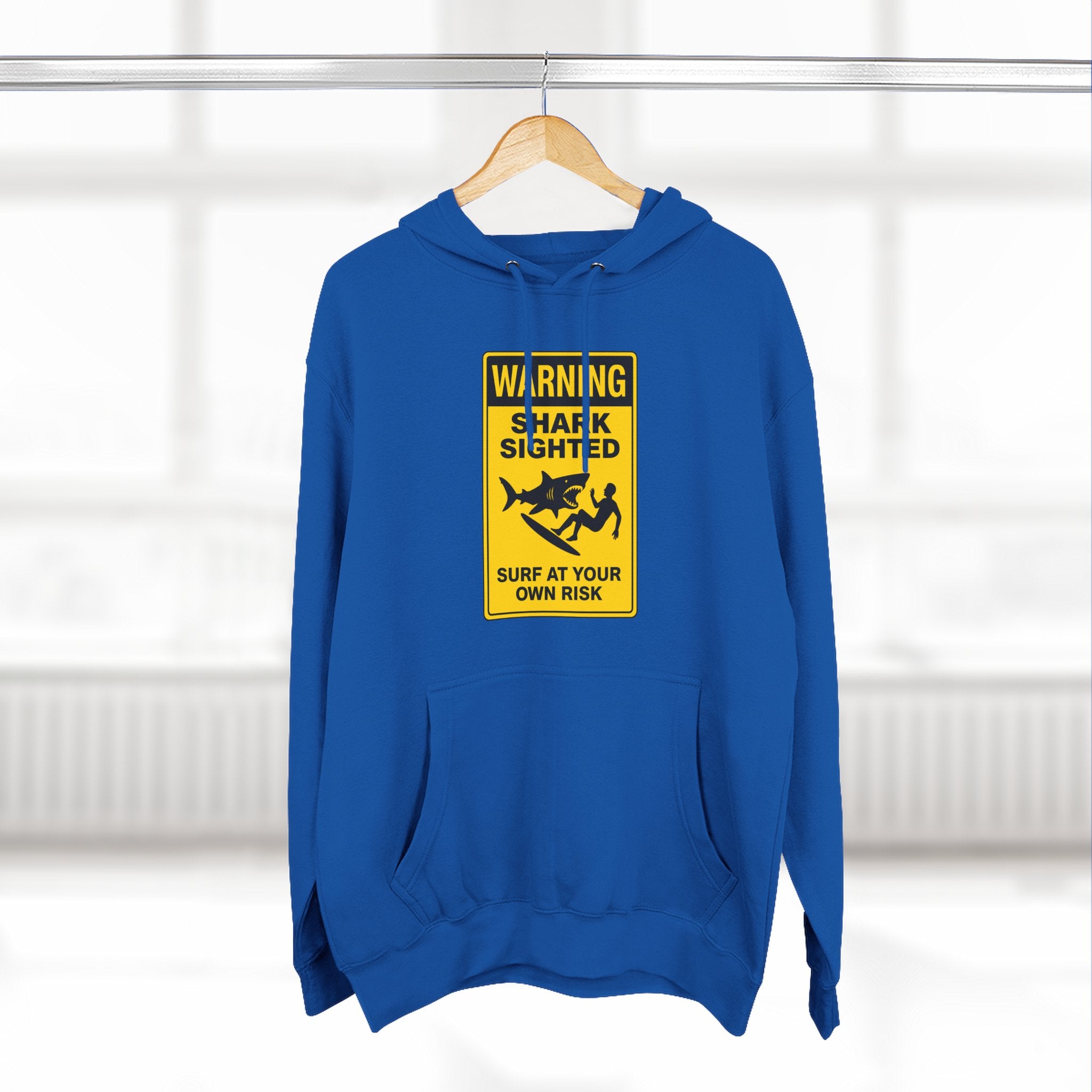 Shark Sighted Unisex - Pull-Over Cotton Blend Fleece Hoodie