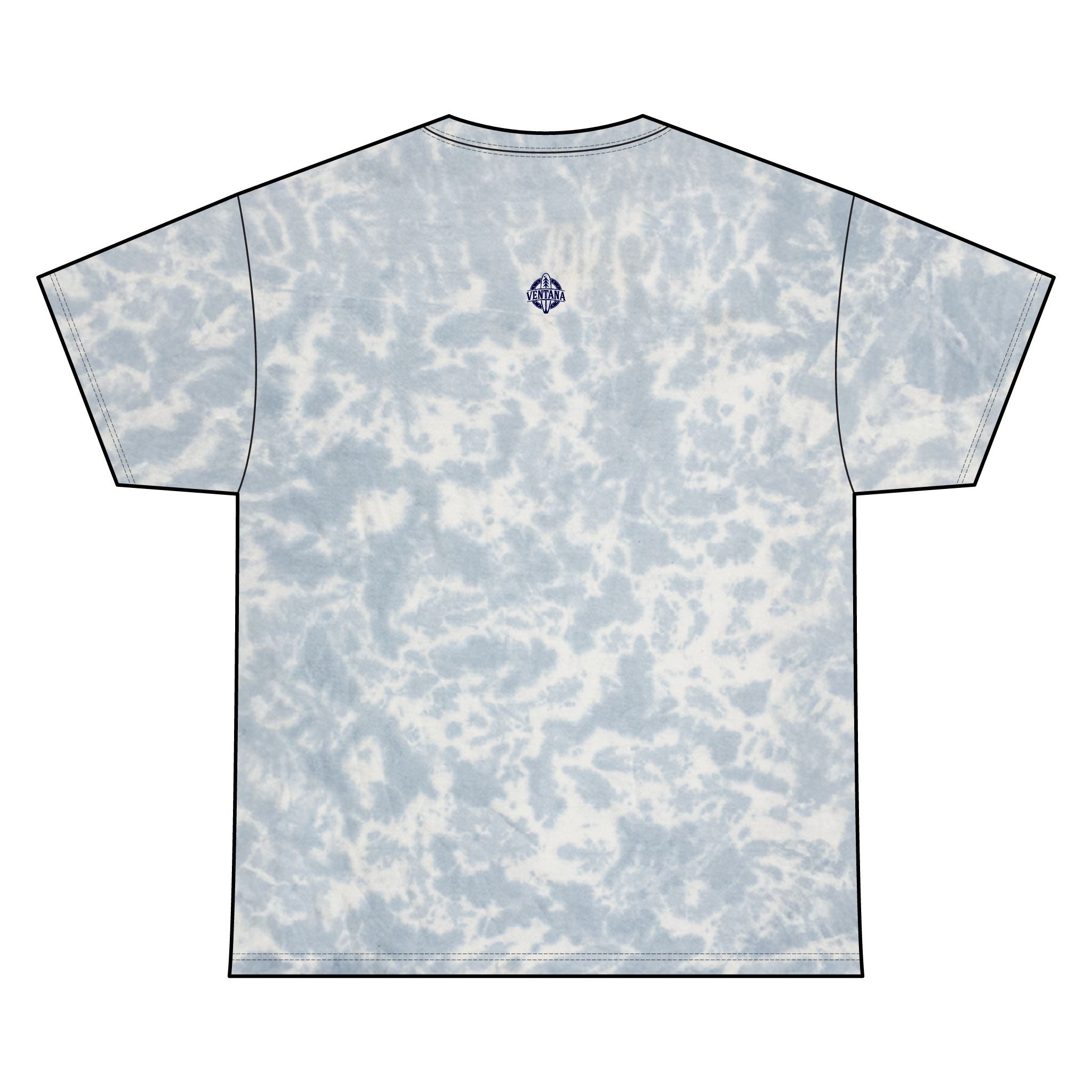 Ventana Psychedelic Treefish Logo Tie Dye Unisex - 100% Cotton T-Shirt