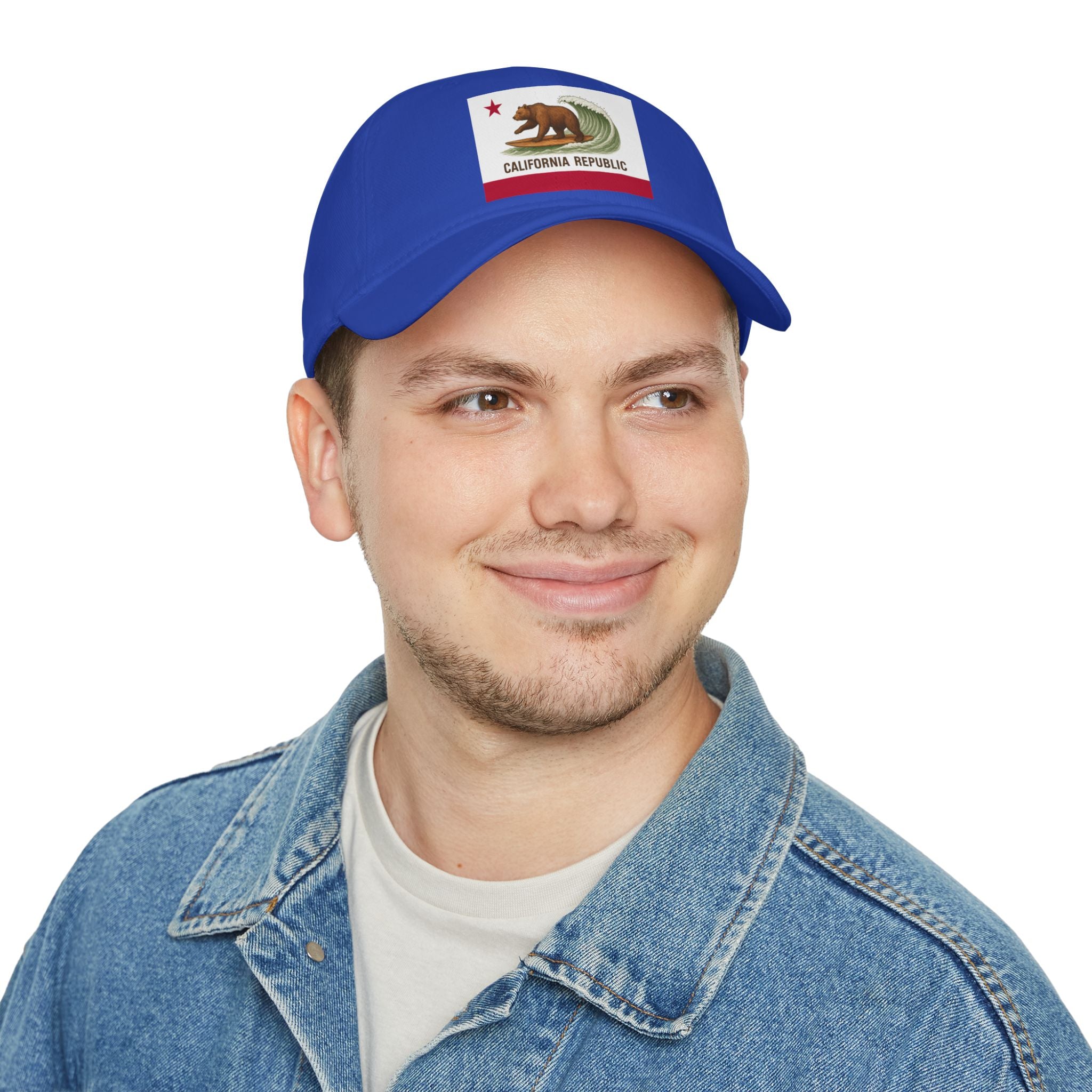 California Surfing Bear Flag Unisex - 100% Cotton Baseball Cap