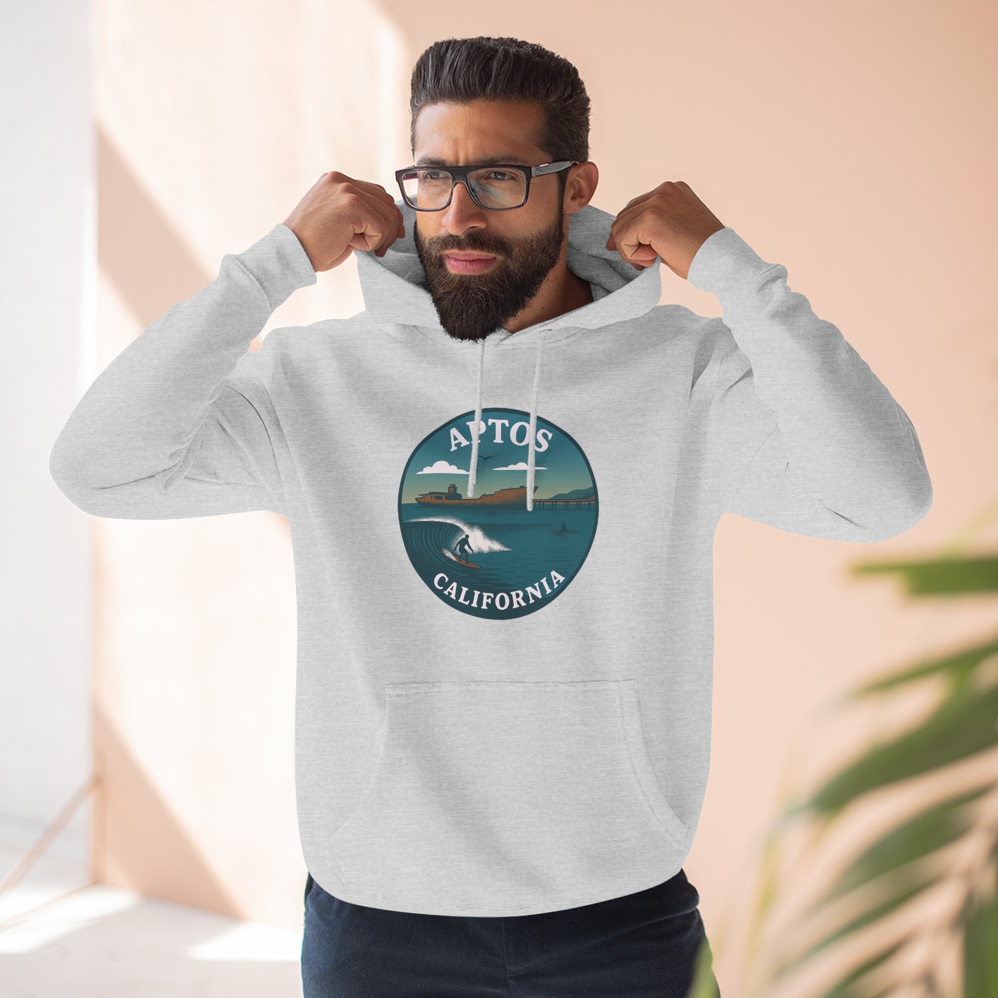 Aptos California Classic Unisex - Pull-Over Cotton Blend Fleece Hoodie