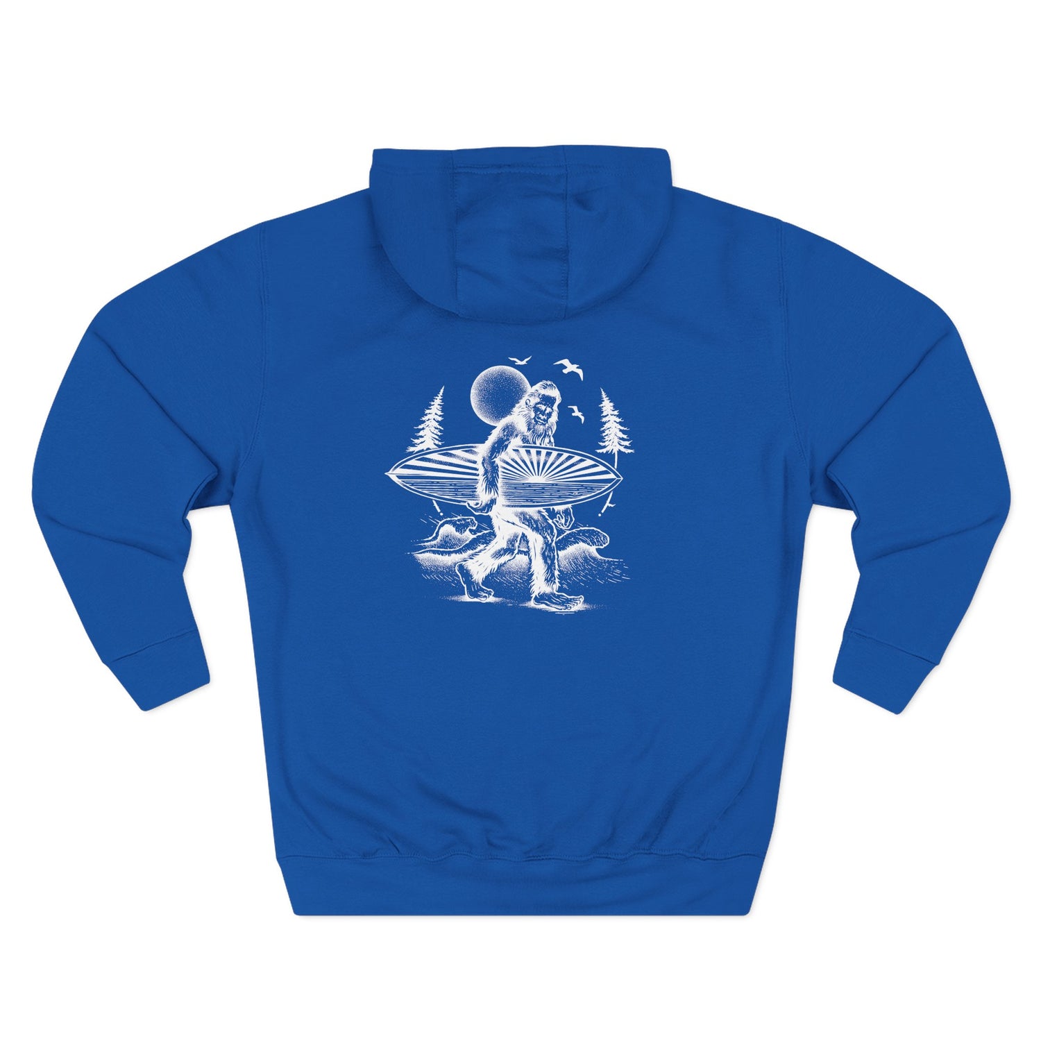 Ventana Surfsquatch by Thiago Bianchini Unisex - Pull-Over Cotton Blend Fleece Hoodie
