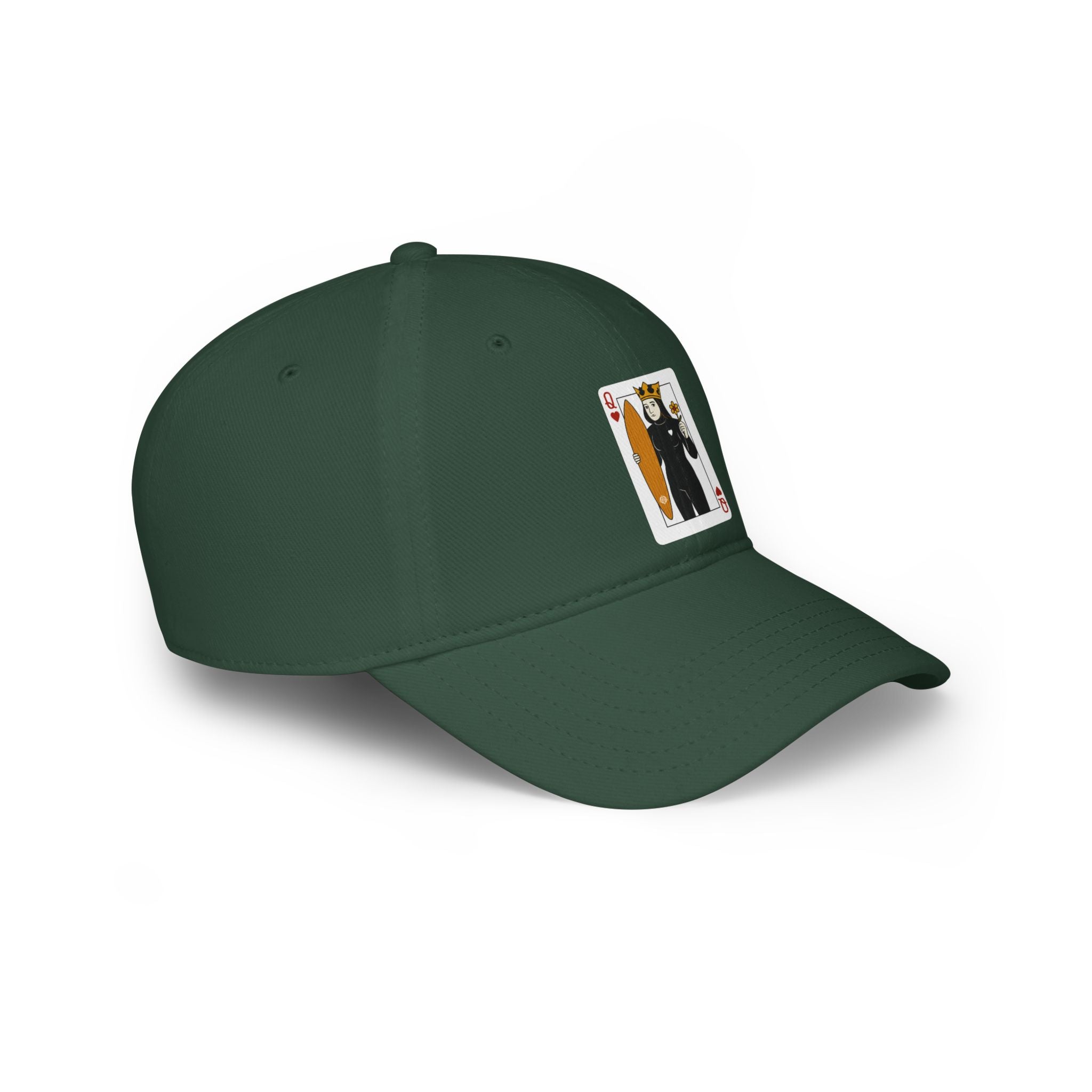 Queen of Hearts Surfer - 100% Cotton Baseball Cap