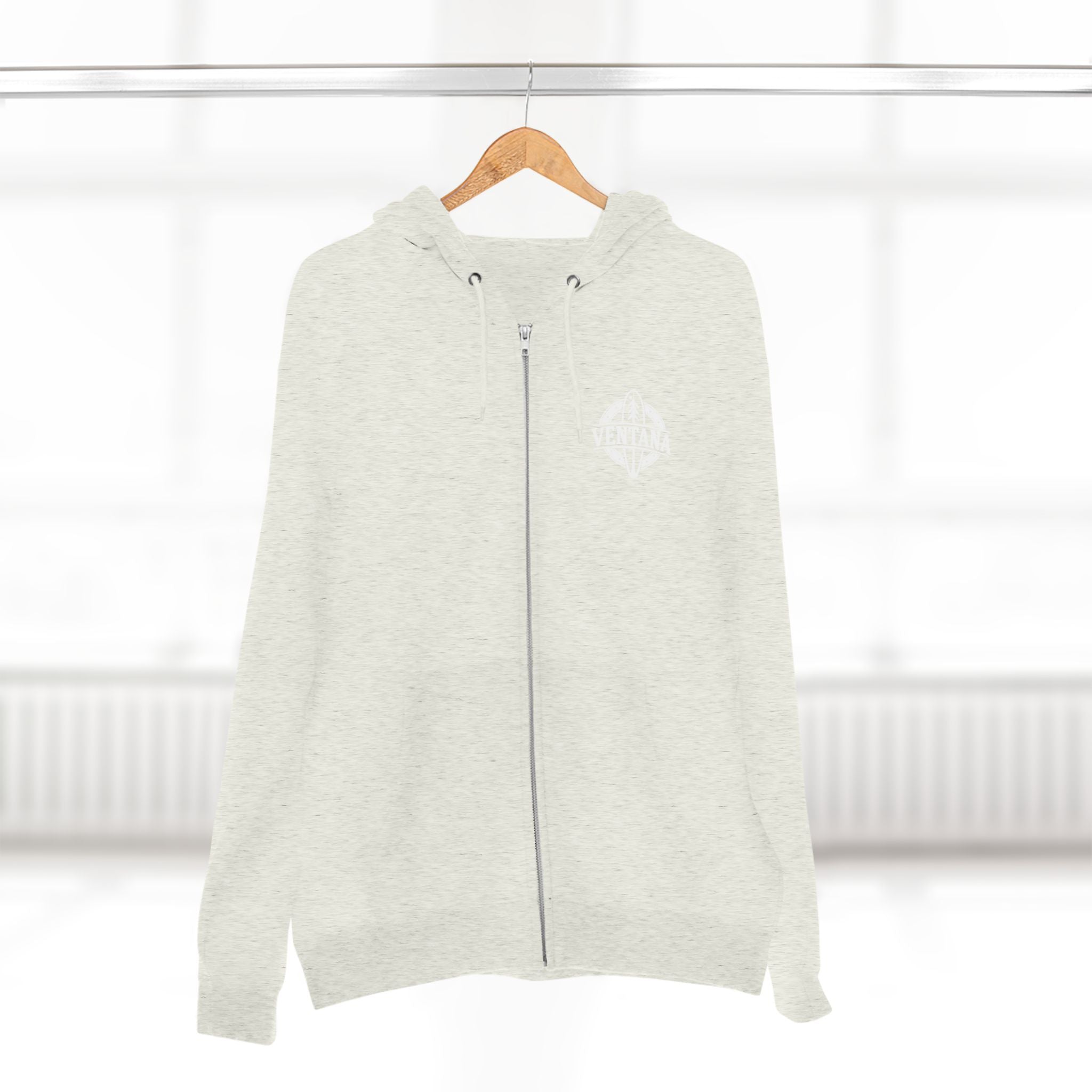 Ventana Treefish Logo Unisex - Zip Cotton Blend Fleece Hoodie