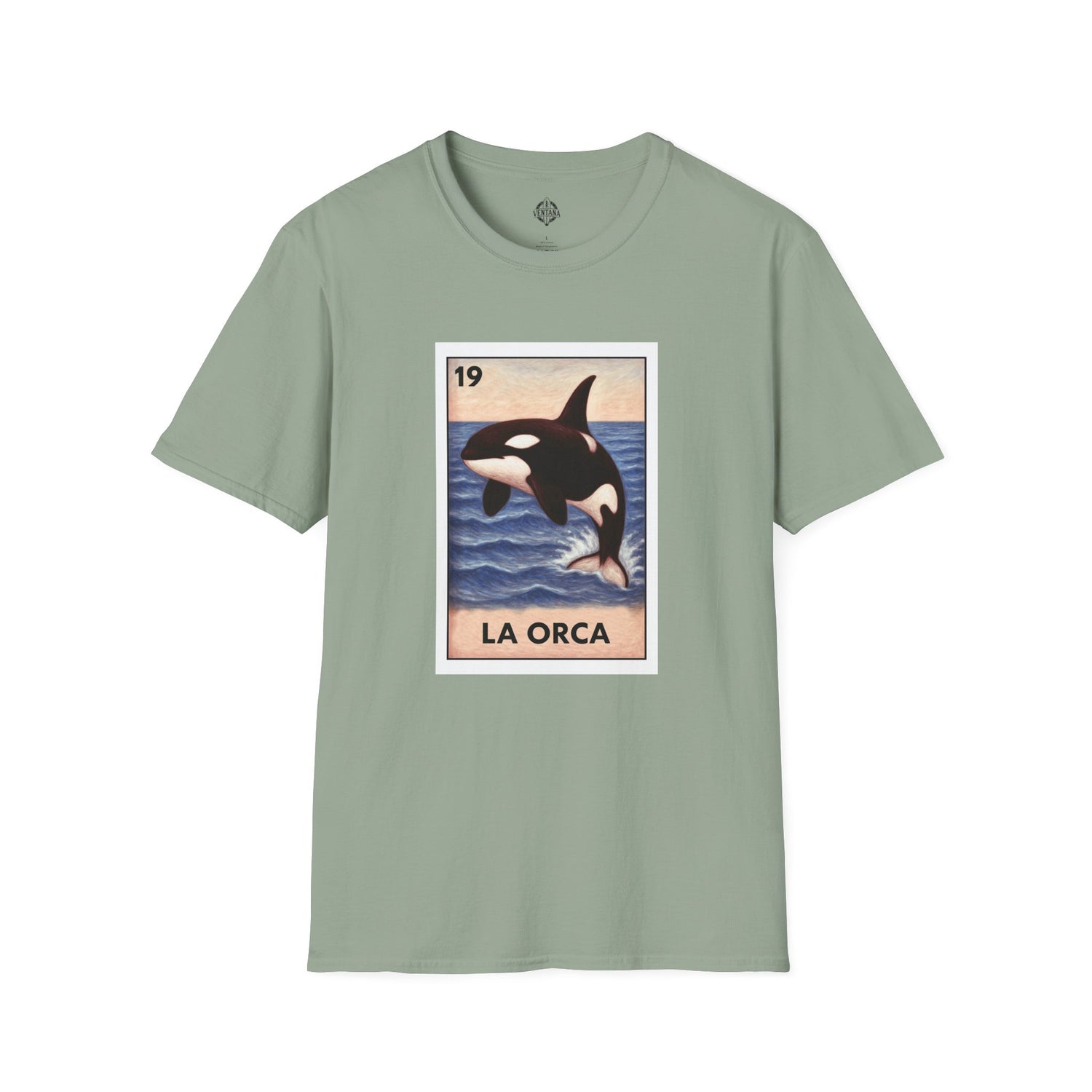 Orca Lotería Unisex - Soft Style U.S. Cotton T-Shirt (La Orca)