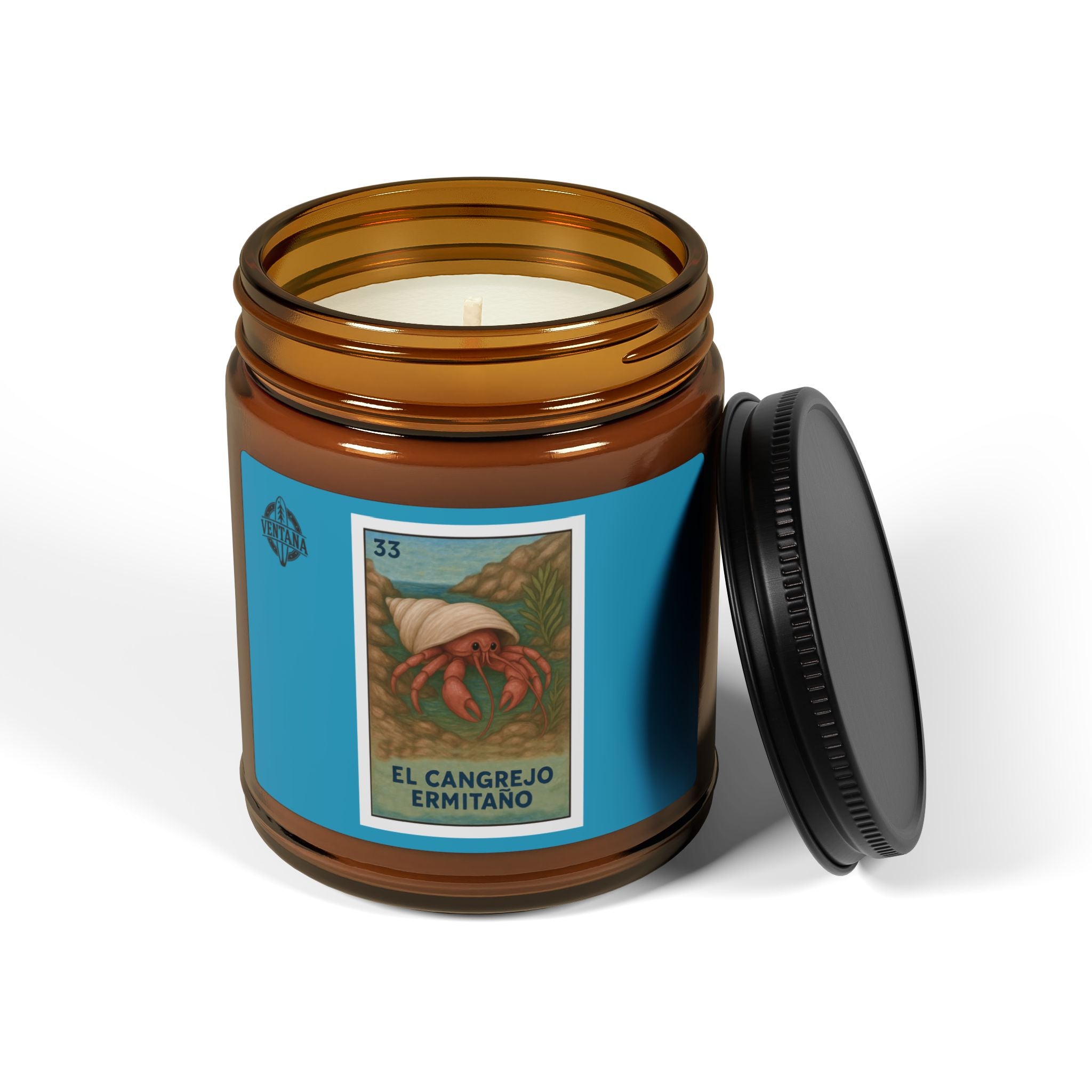 Hermit Crab Lotería - Scented Soy Candle (El Cangrejo Ermitaño)
