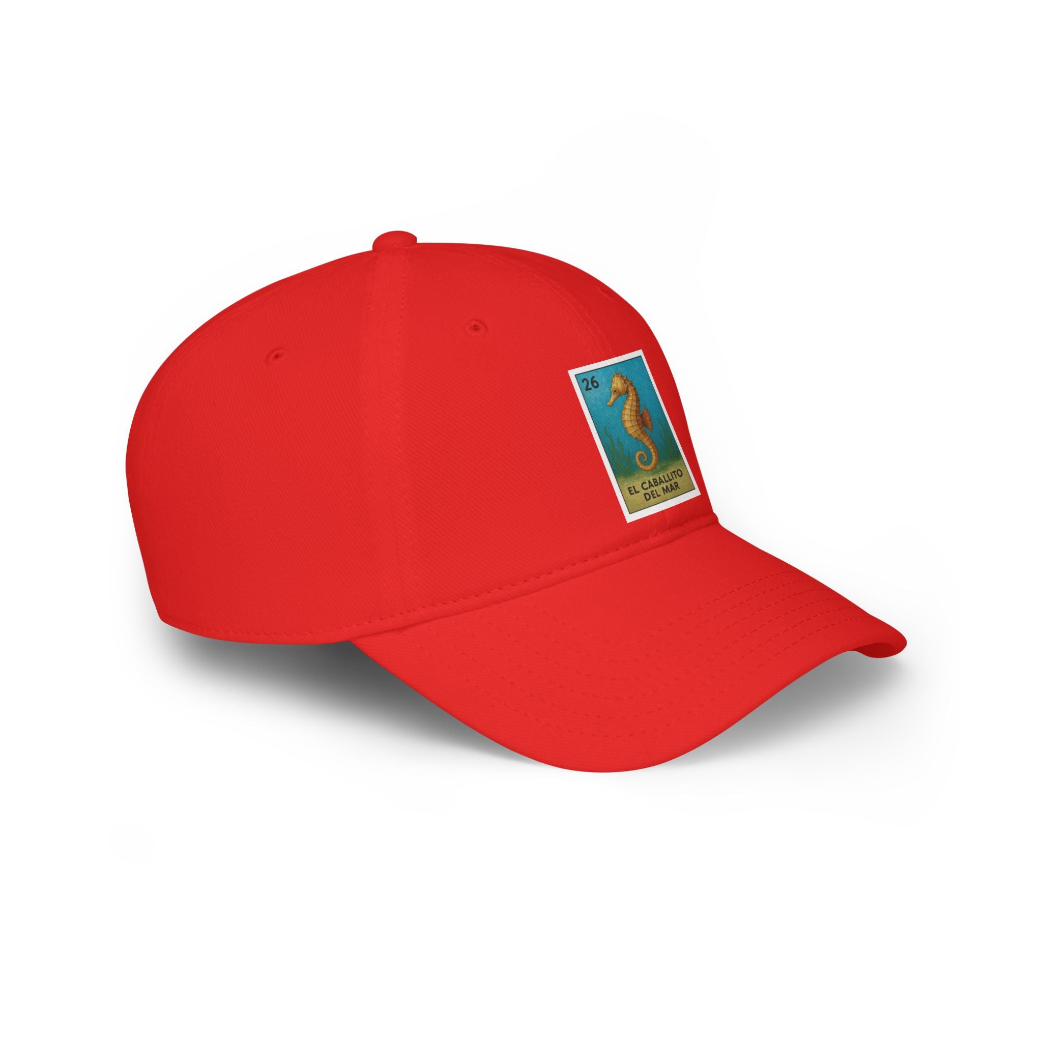 Seahorse Lotería Unisex - 100% Cotton Baseball Cap (El Caballito del Mar)