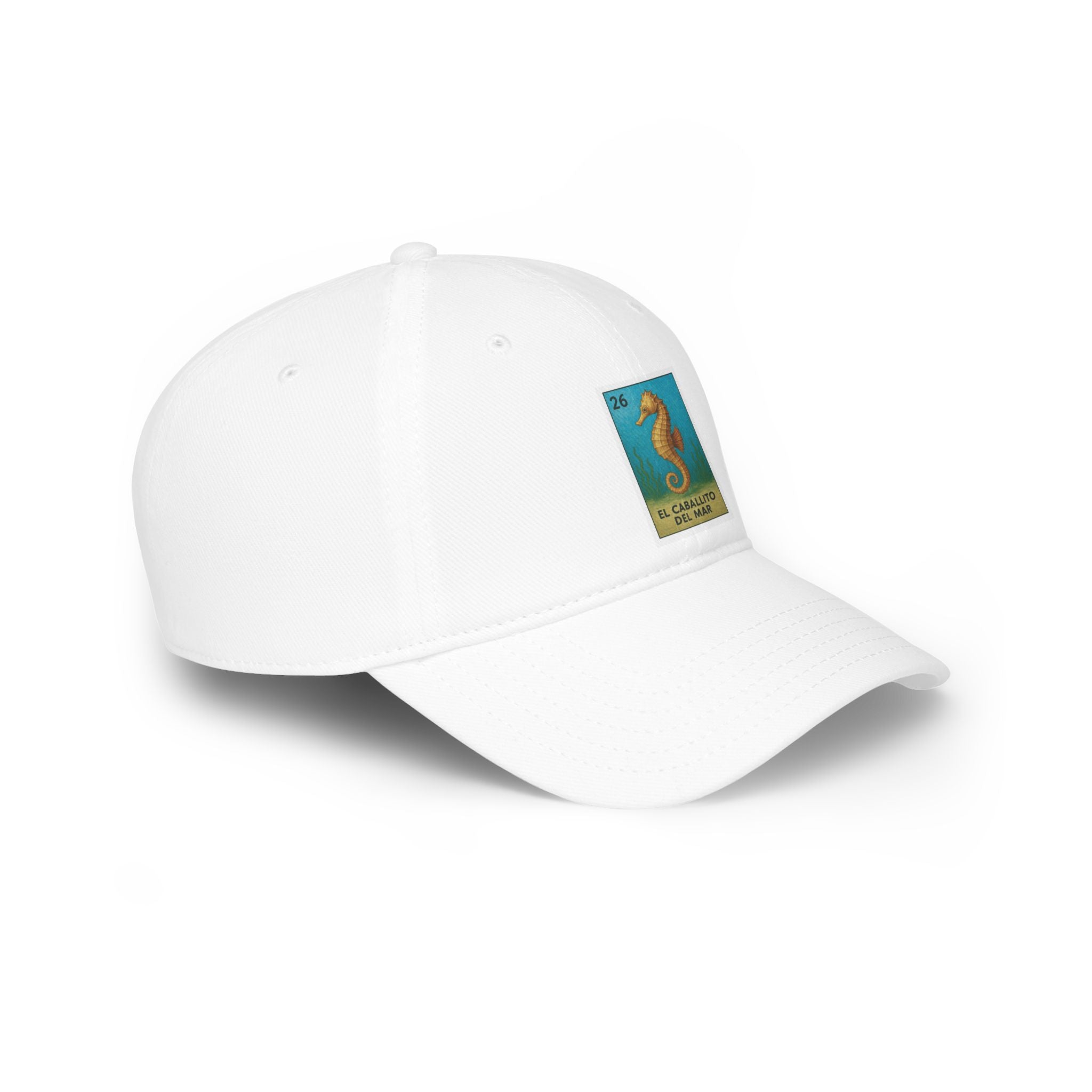 Seahorse Lotería Unisex - 100% Cotton Baseball Cap (El Caballito del Mar)