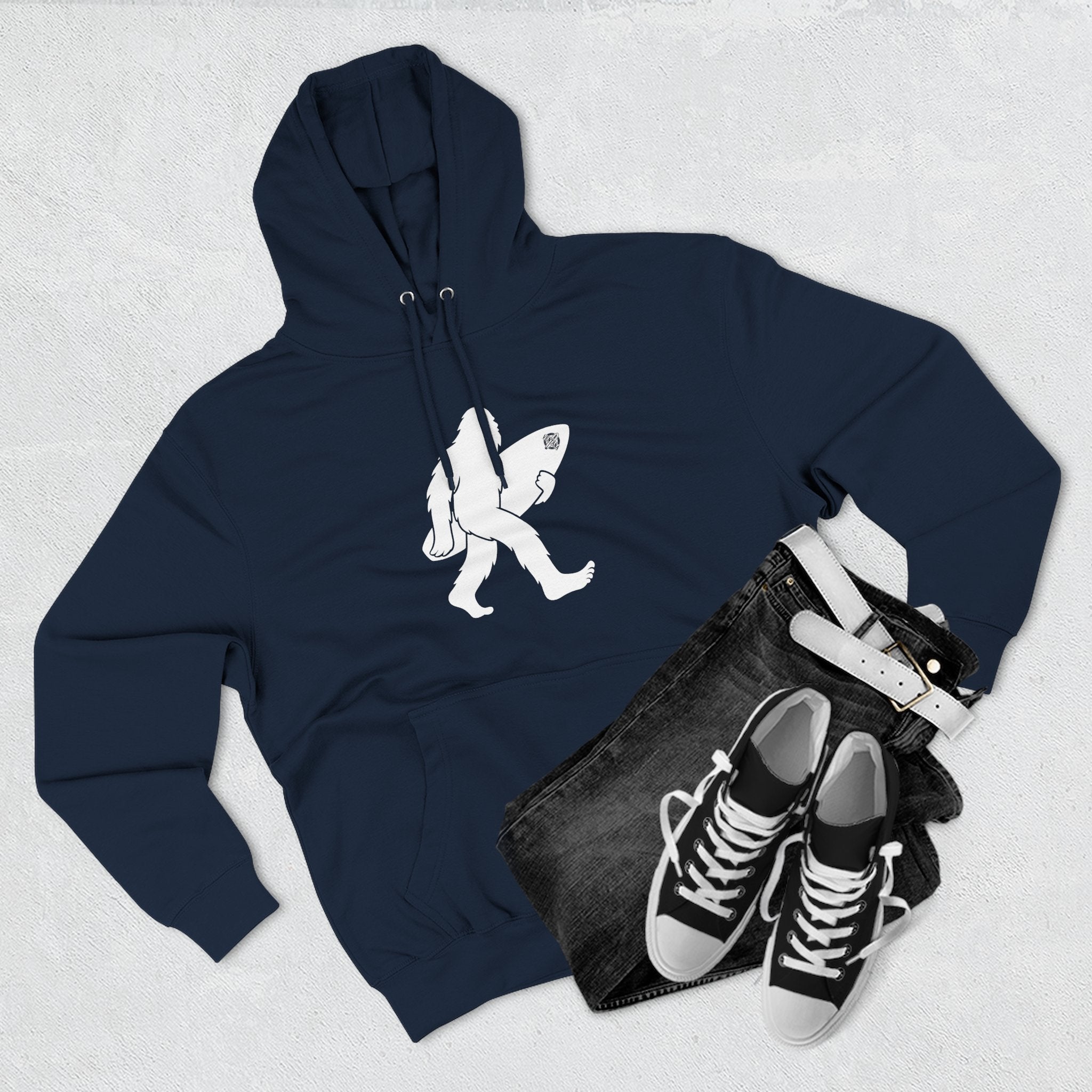 Ventana Surfsquatch Unisex - Pull-Over Cotton Blend Fleece Hoodie