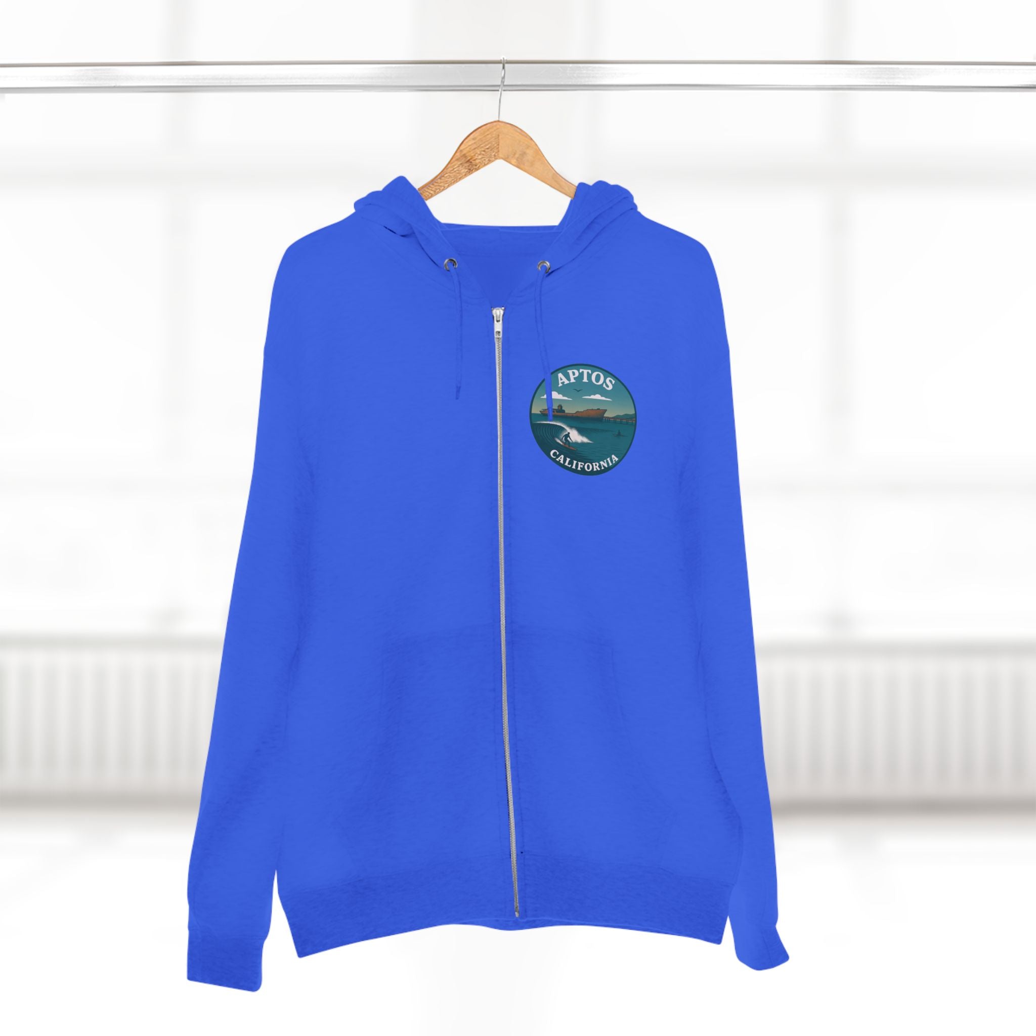 Aptos California Classic Unisex - Zip Cotton Blend Fleece Hoodie