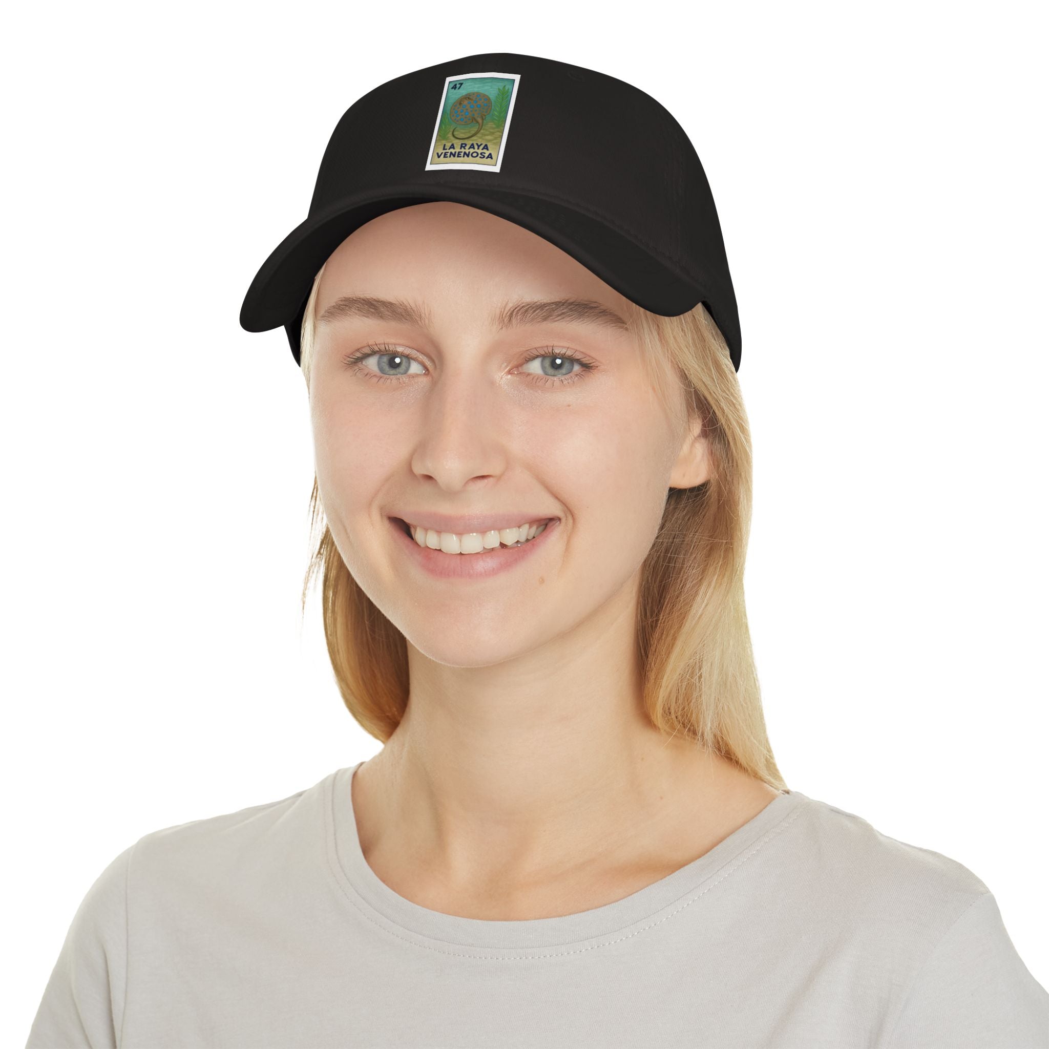 Stingray Lotería Unisex - 100% Cotton Baseball Cap (La Raya Venenosa)