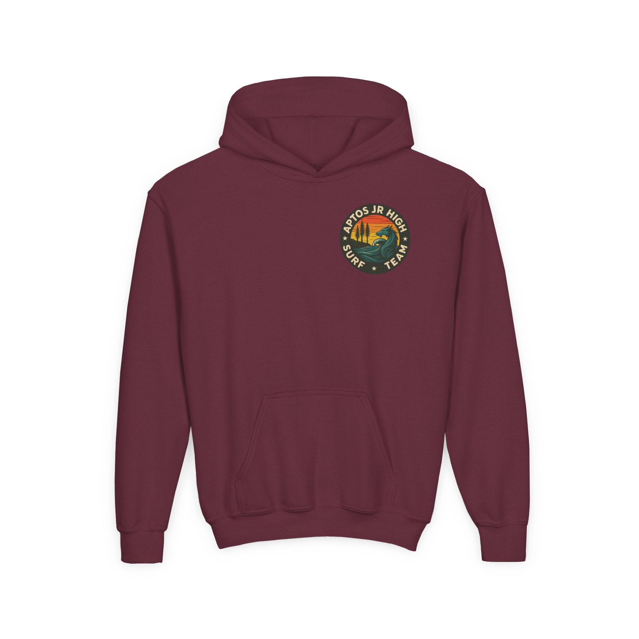 Aptos Jr High Surf Team Youth Pull-Over Hoodie - Heavy Blend Sweatshirt