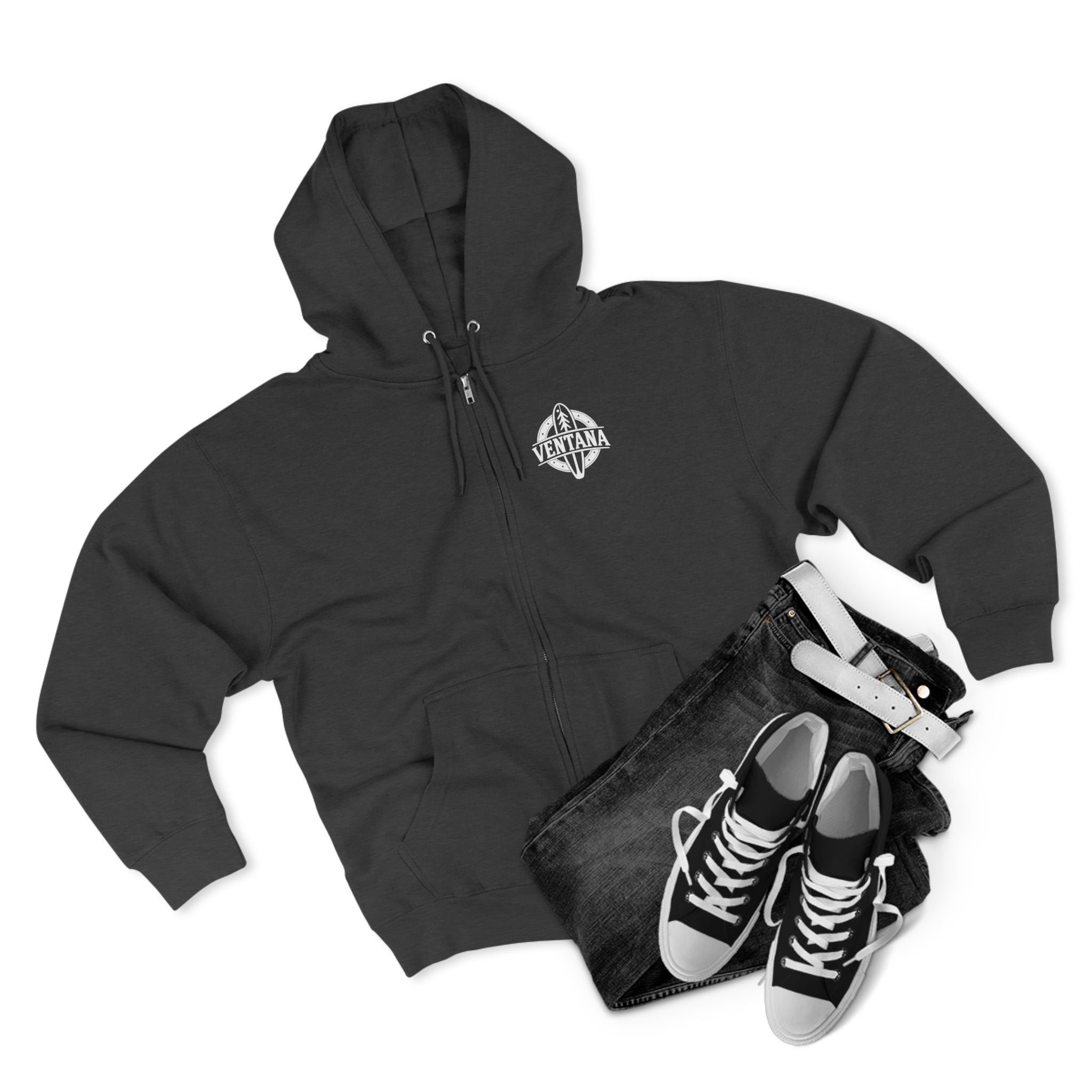 Ventana Marine Life by Lili Arnold Unisex - Zip Cotton Blend Fleece Hoodie
