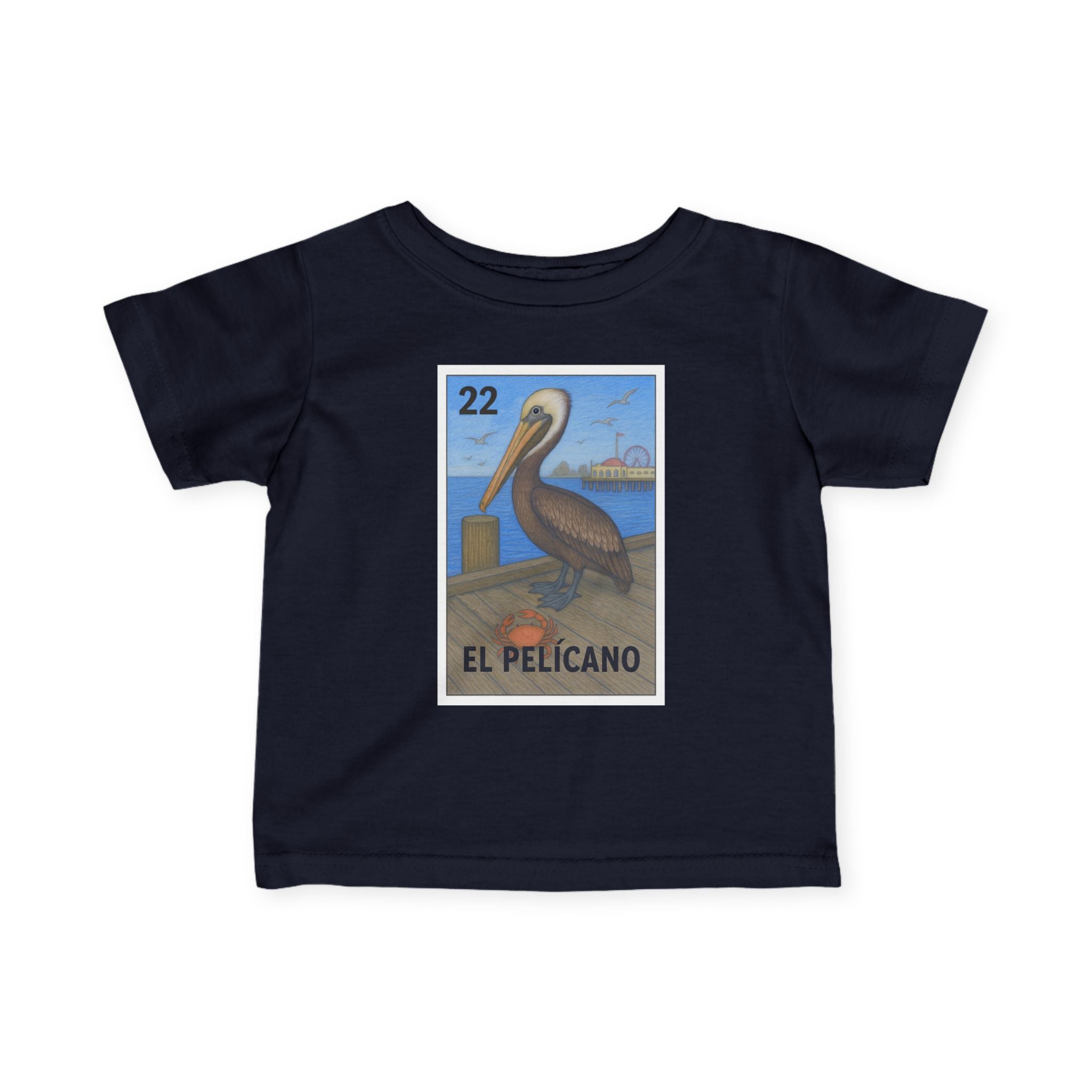 Navy t-shirt with &