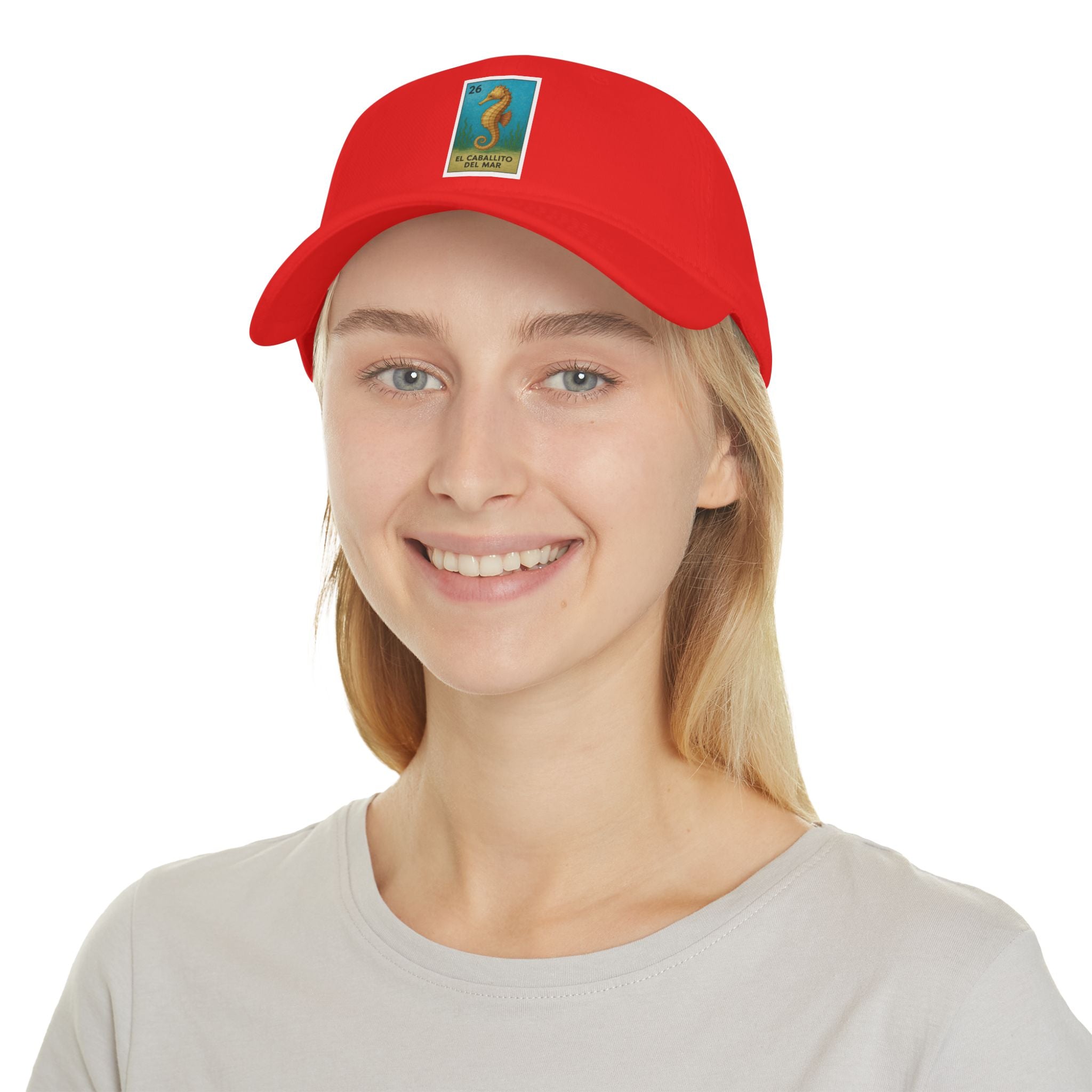 Seahorse Lotería Unisex - 100% Cotton Baseball Cap (El Caballito del Mar)