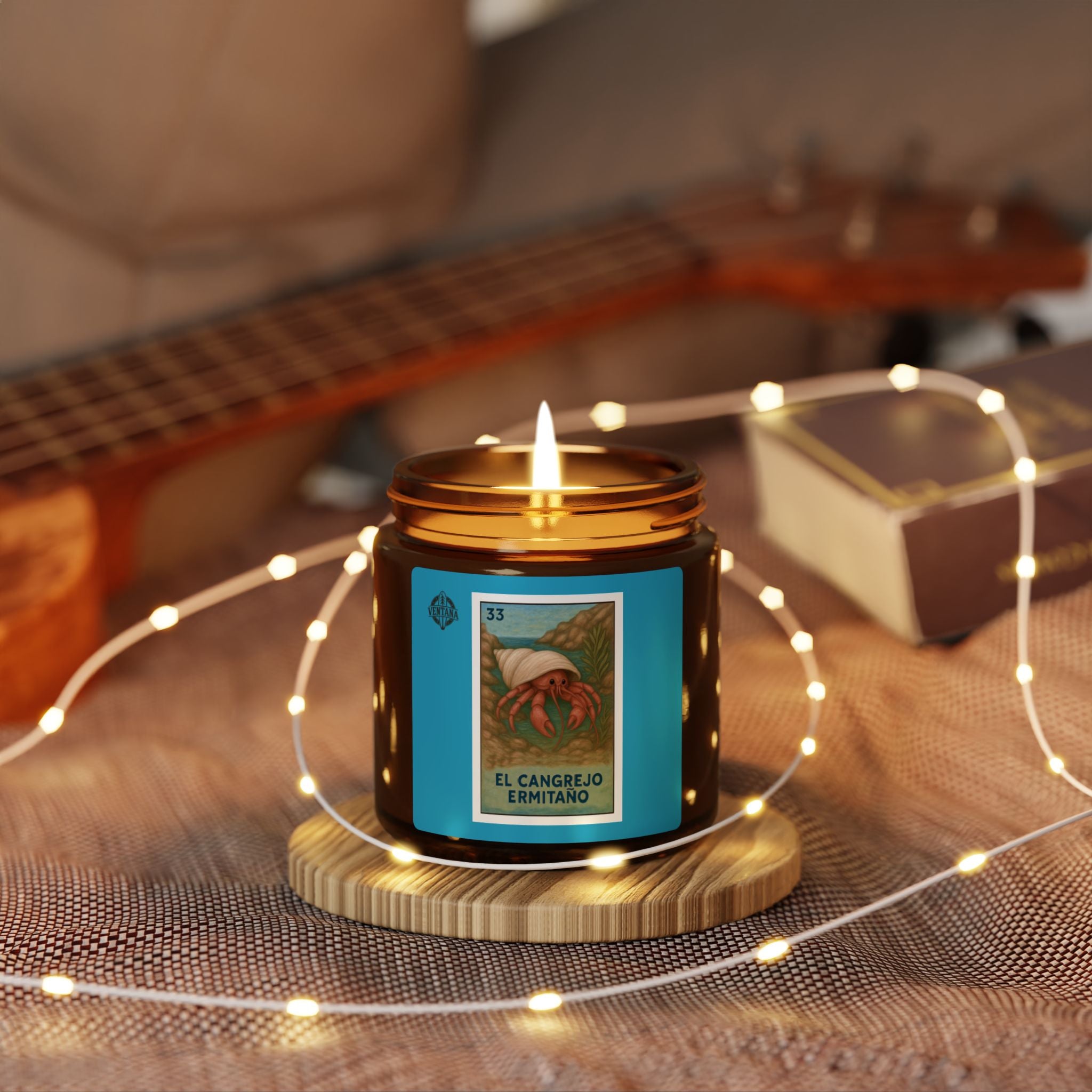 Hermit Crab Lotería - Scented Soy Candle (El Cangrejo Ermitaño)