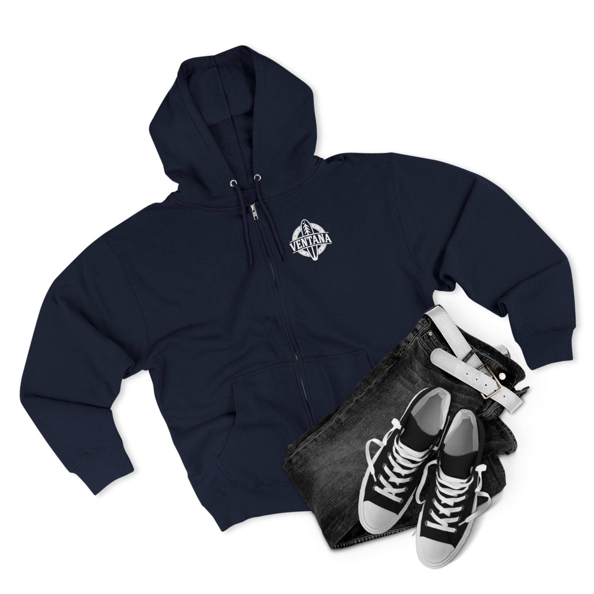 Ventana Marine Life by Lili Arnold Unisex - Zip Cotton Blend Fleece Hoodie