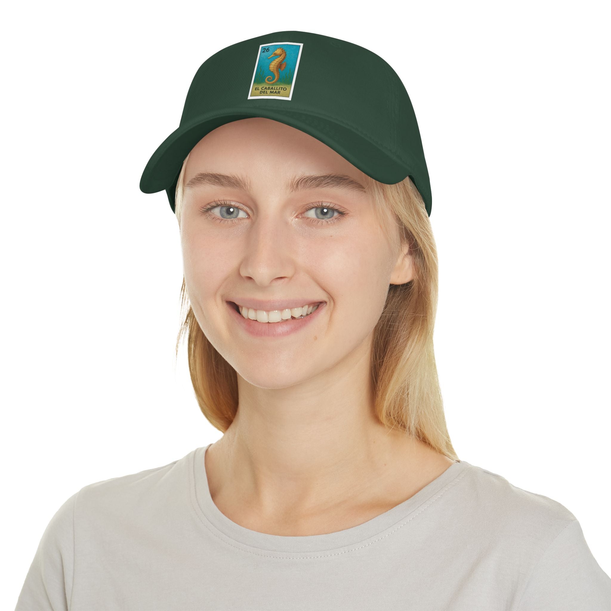 Seahorse Lotería Unisex - 100% Cotton Baseball Cap (El Caballito del Mar)