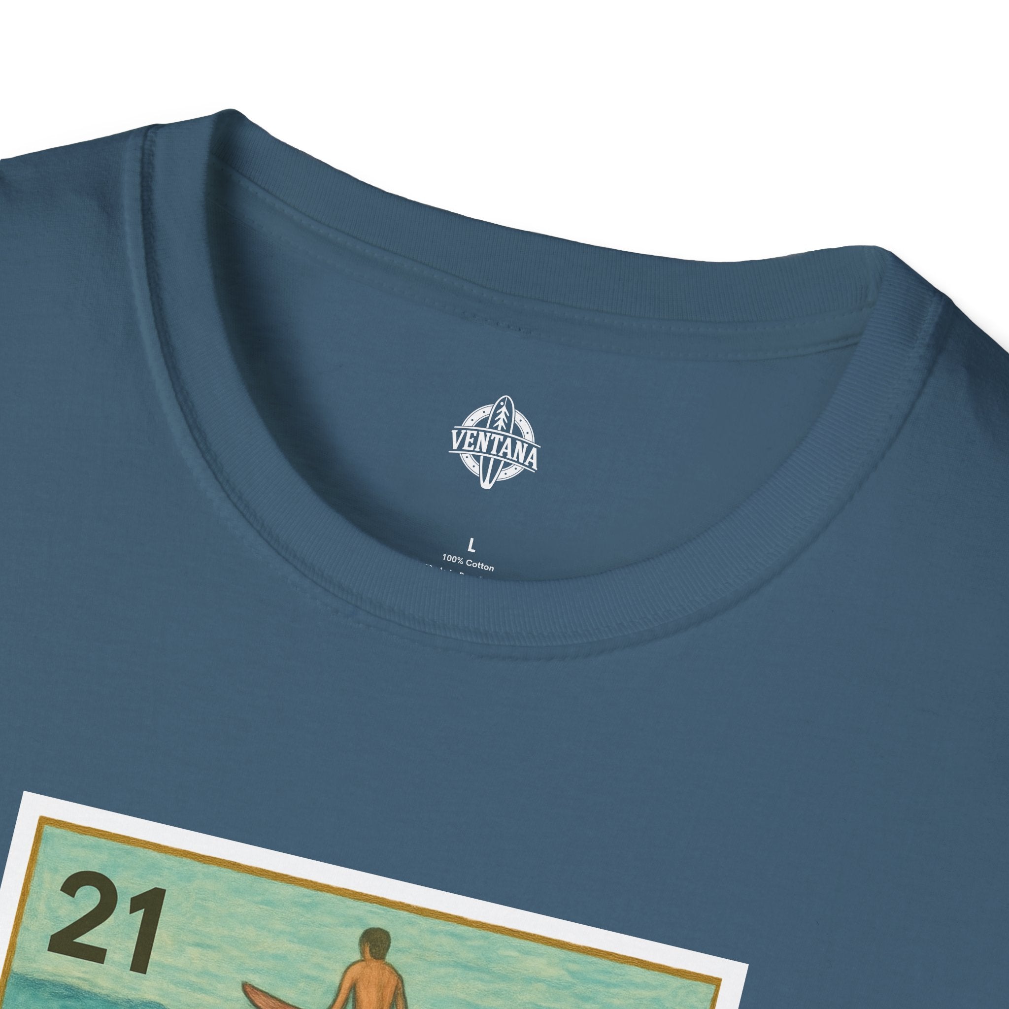 Shark Lotería Unisex - Soft Style U.S. Cotton T-Shirt (El Tiburón)
