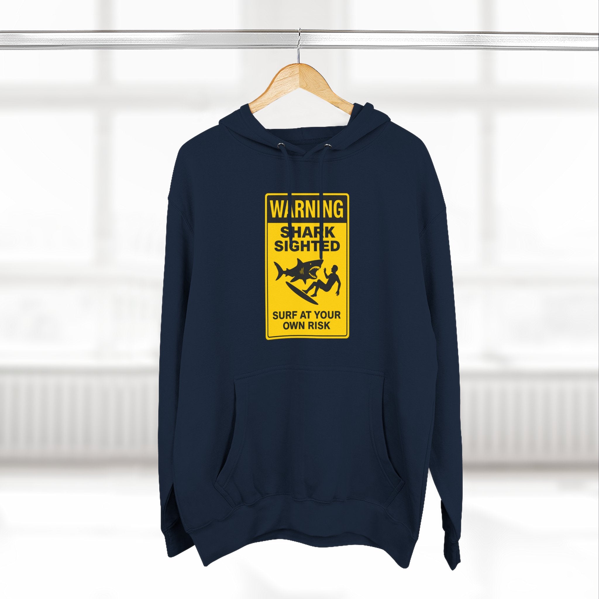 Shark Sighted Unisex - Pull-Over Cotton Blend Fleece Hoodie