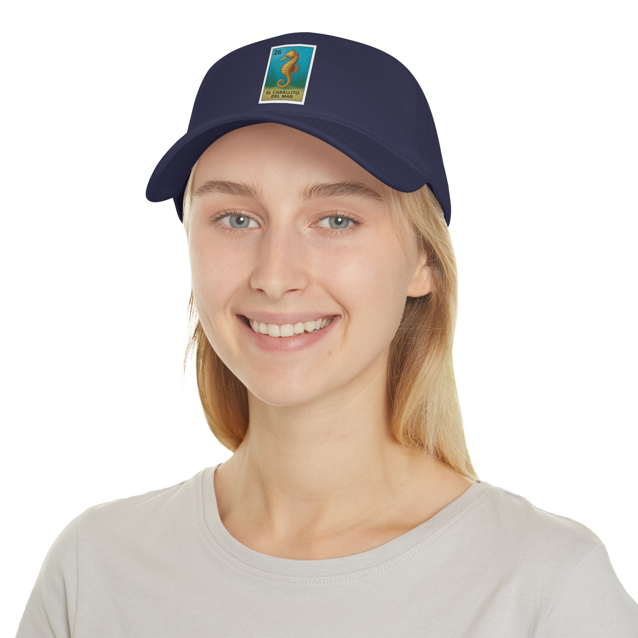 Seahorse Lotería Unisex - 100% Cotton Baseball Cap (El Caballito del Mar)