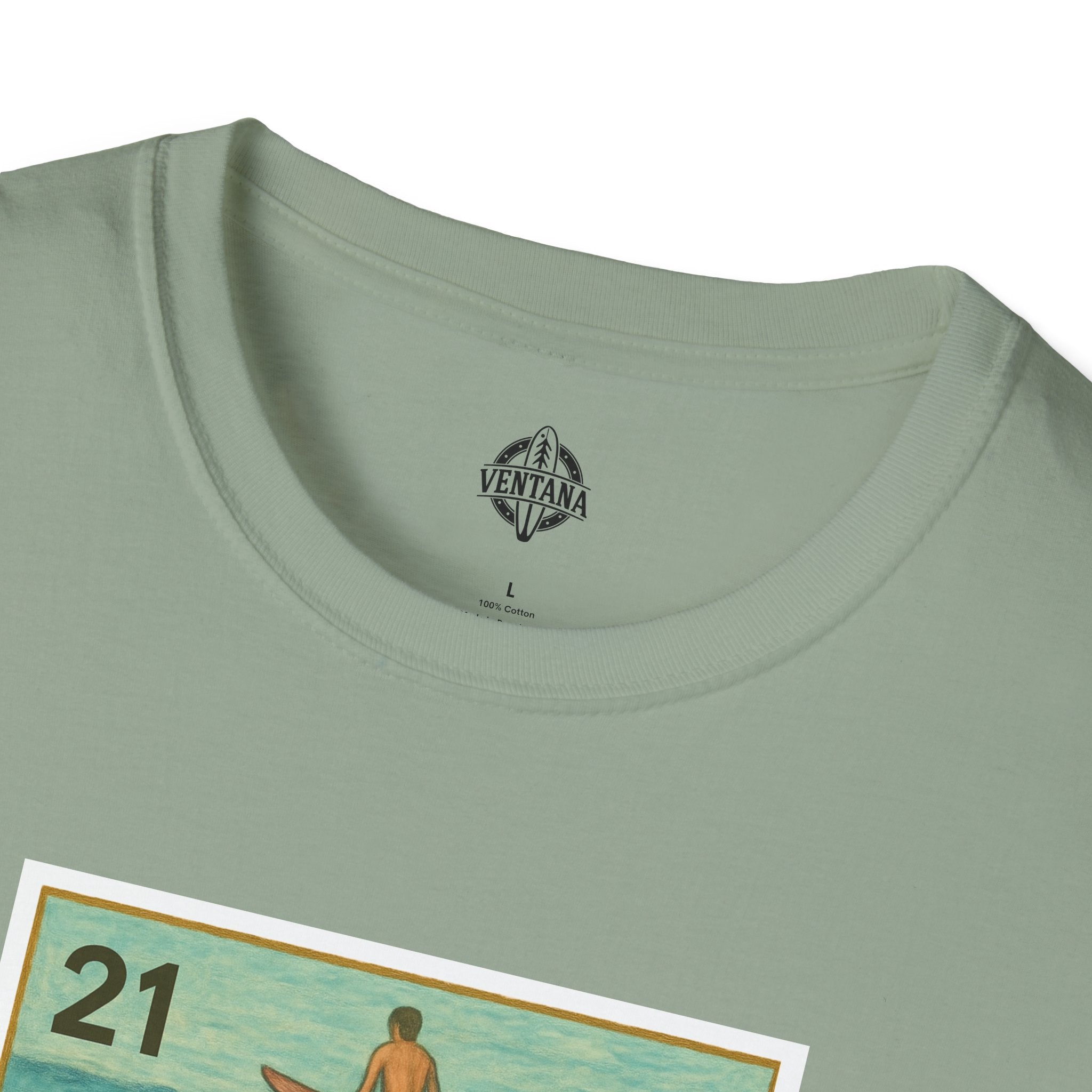 Shark Lotería Unisex - Soft Style U.S. Cotton T-Shirt (El Tiburón)