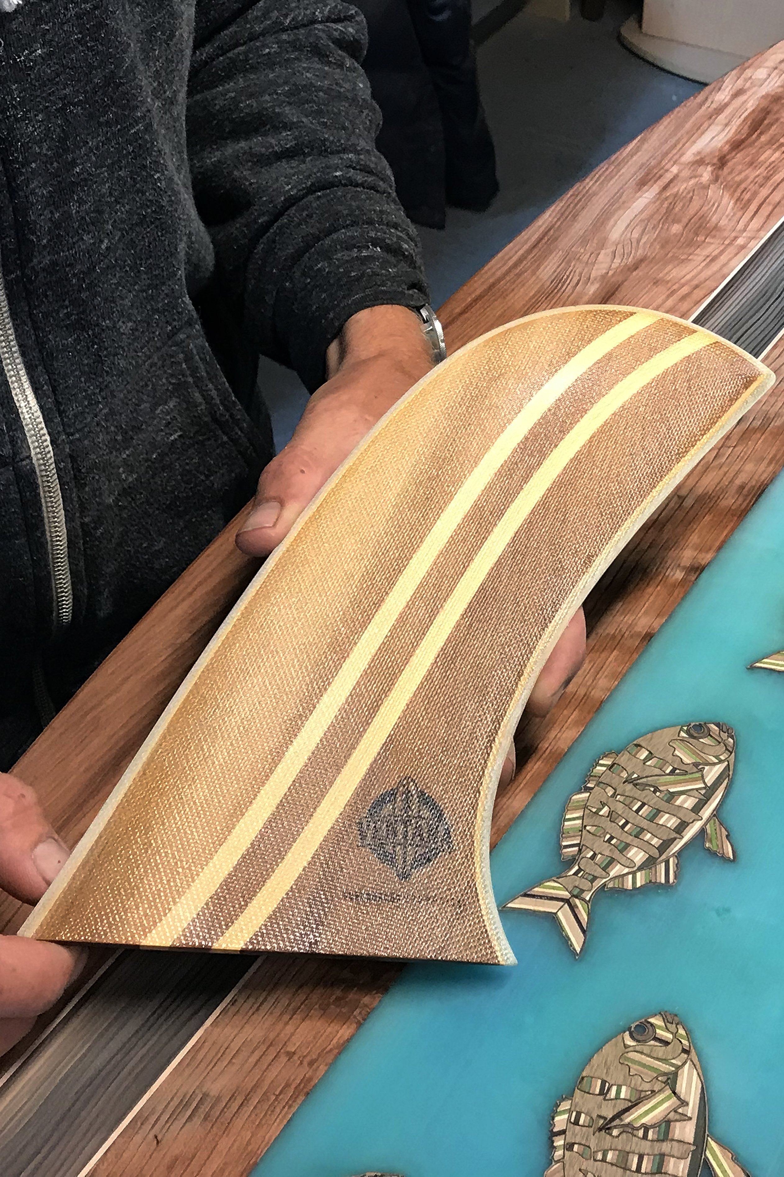 Aquarium Cedar Longboard Hatchet Fin-Ventana Surfboards & Supplies