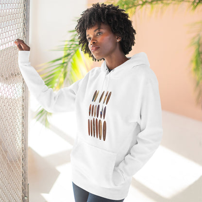 Ventana Wooden Surfboards Unisex - Pull-Over Cotton Blend Fleece Hoodie